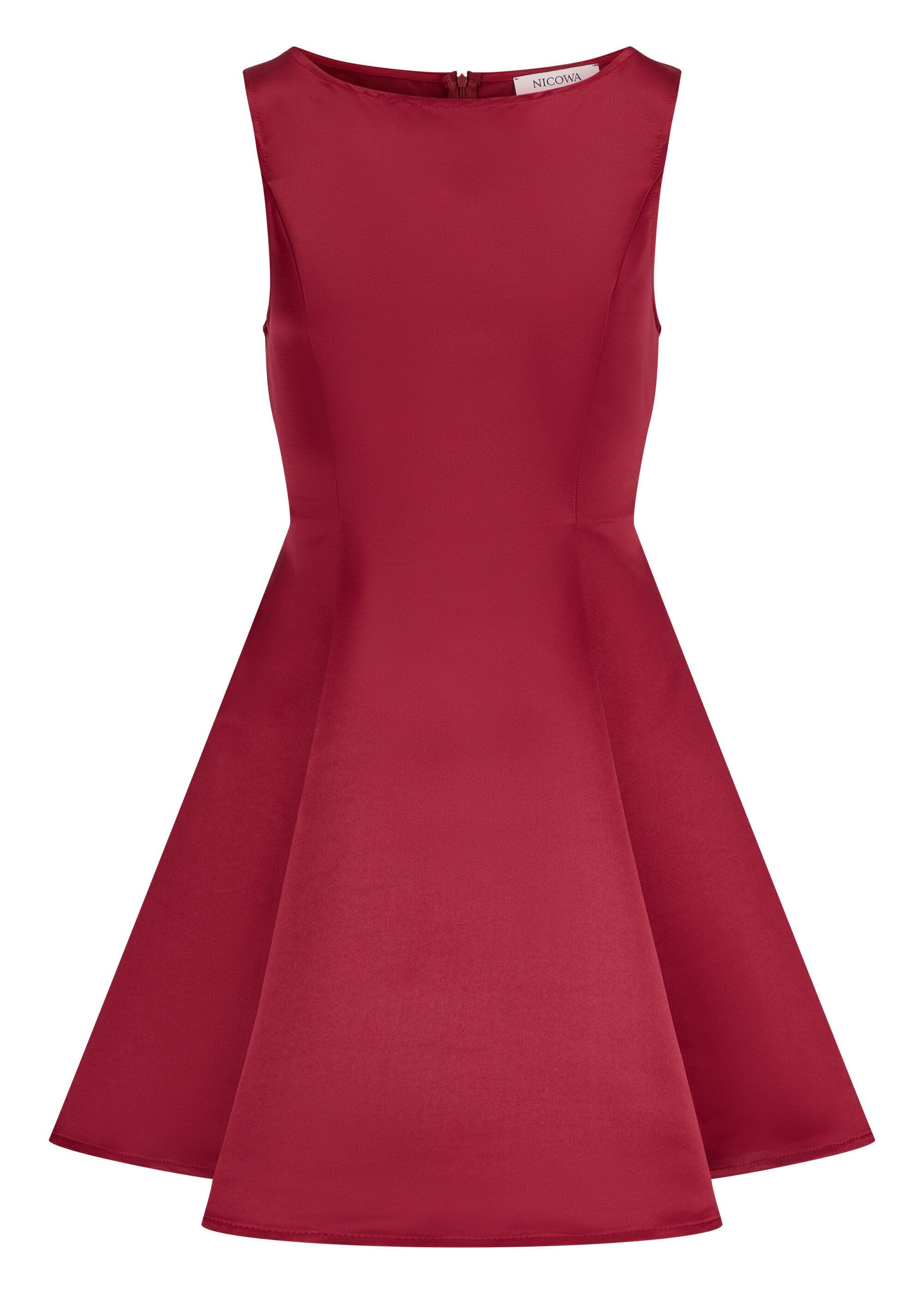 Nicowa Cocktailkleid RASOMI (1-tlg) Satinkleid mit Tellerrock