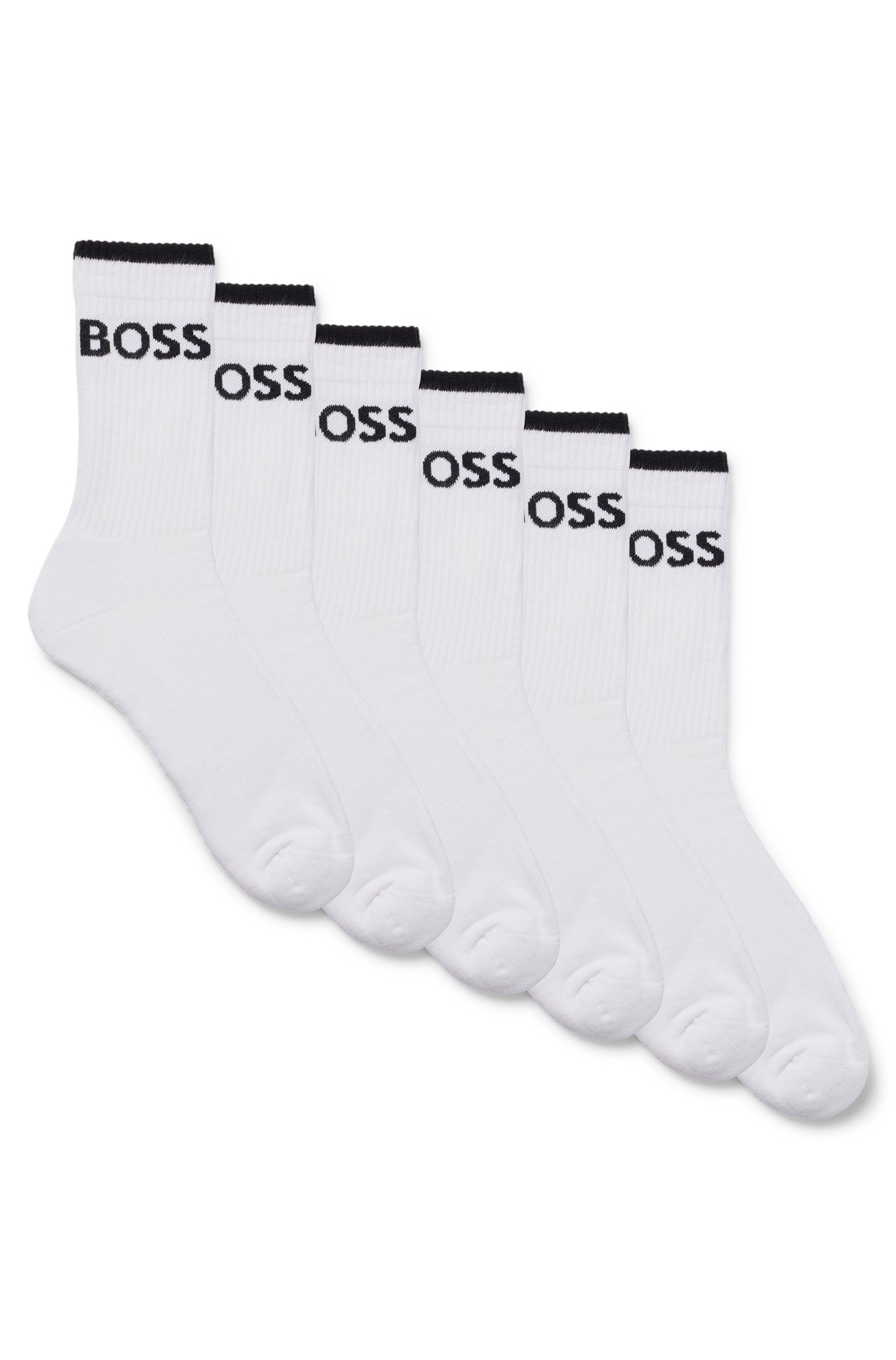 BOSS Businesssocken 6P QS Stripe CC (Packung, 6-Paar, 6er) mit BOSS Schrift günstig online kaufen