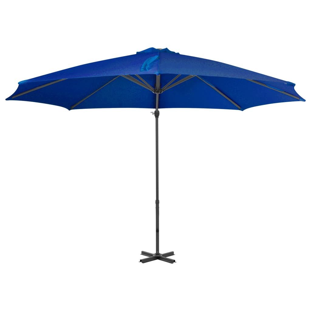 Thumbnail - vidaXL Sonnensegel Ampelschirm mit Aluminium-Mast 300 cm Azurblau, (1-tlg)