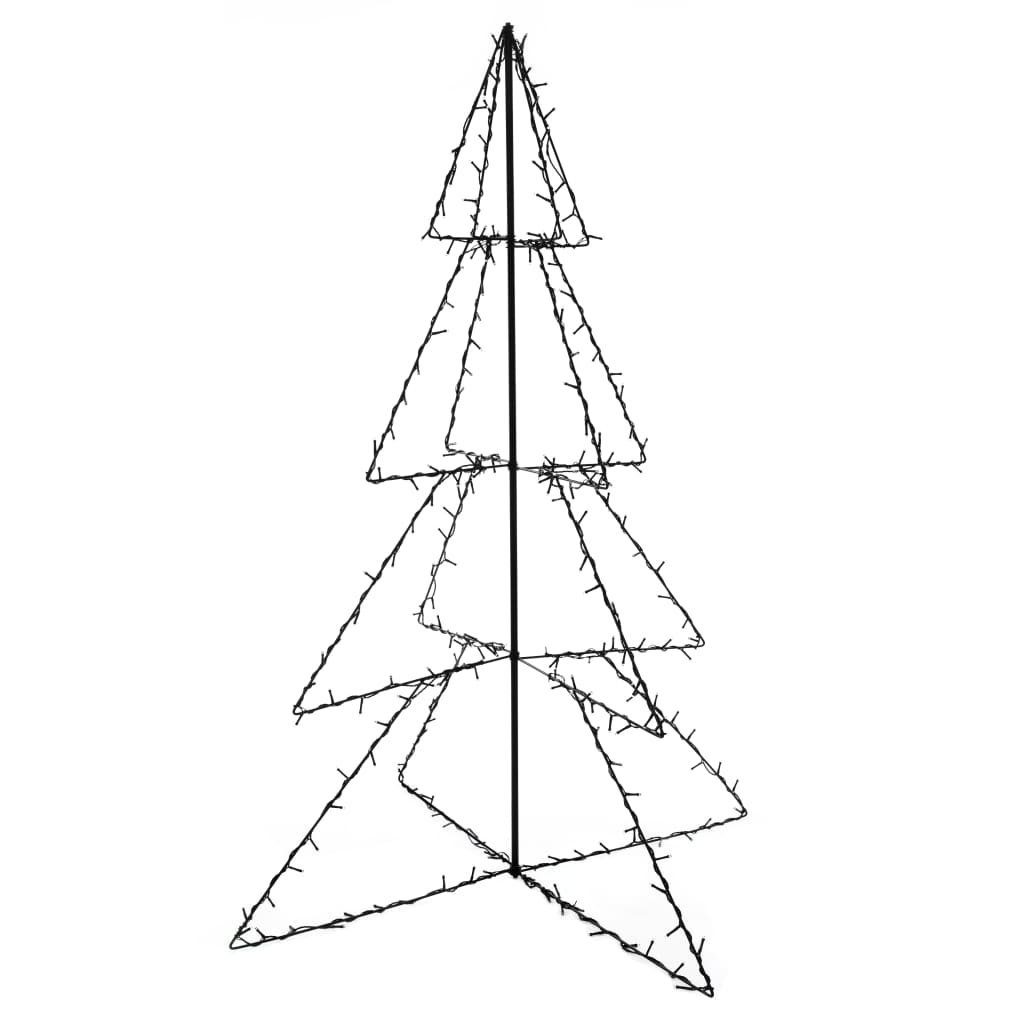 Künstlicher Weihnachtsbaum 150 x 115 cm Weihnachtskegelbaum 240 LEDs Innen und Außen 115x150 cm