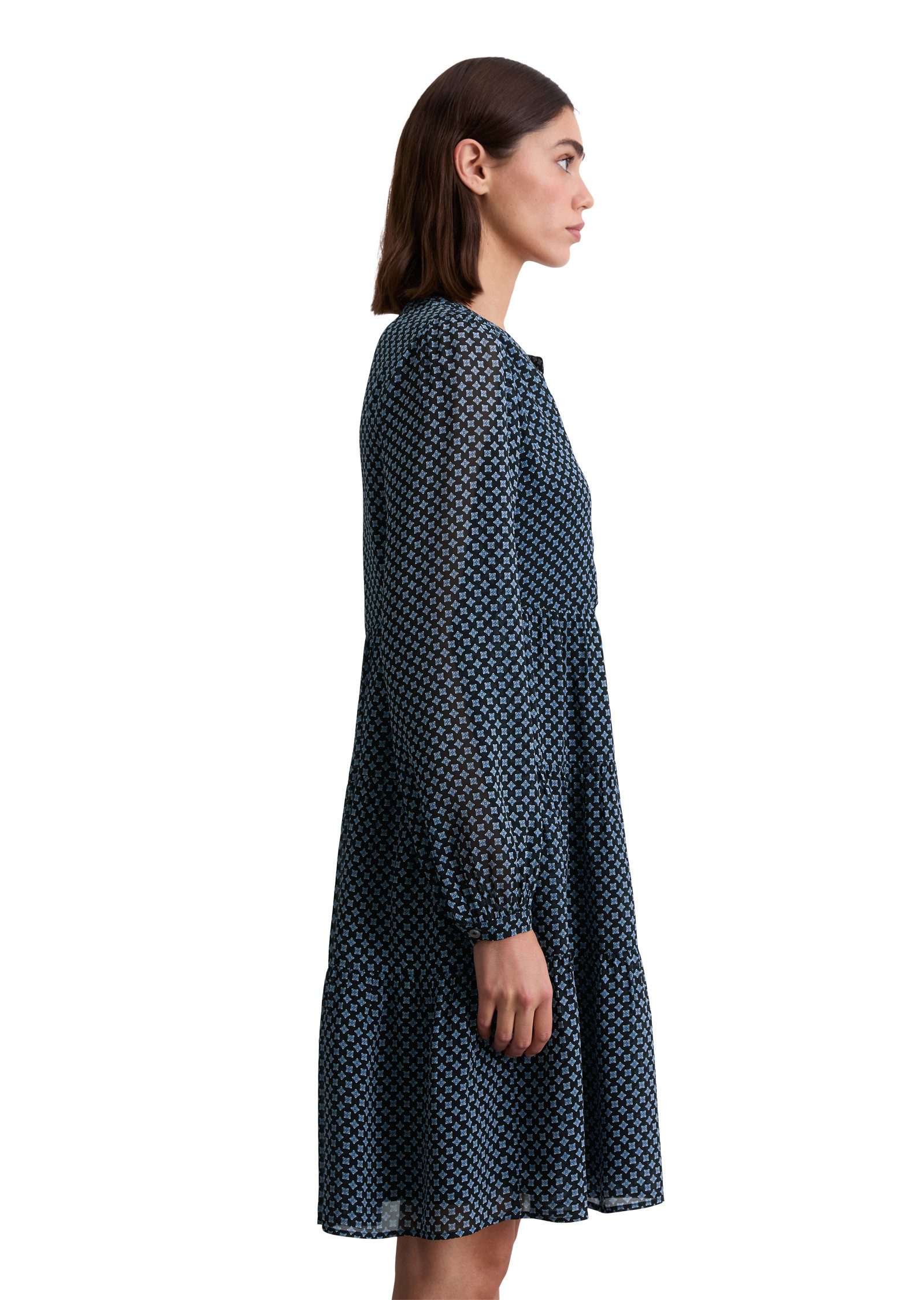 Marc O'Polo Druckkleid aus Viskose-Crêpe