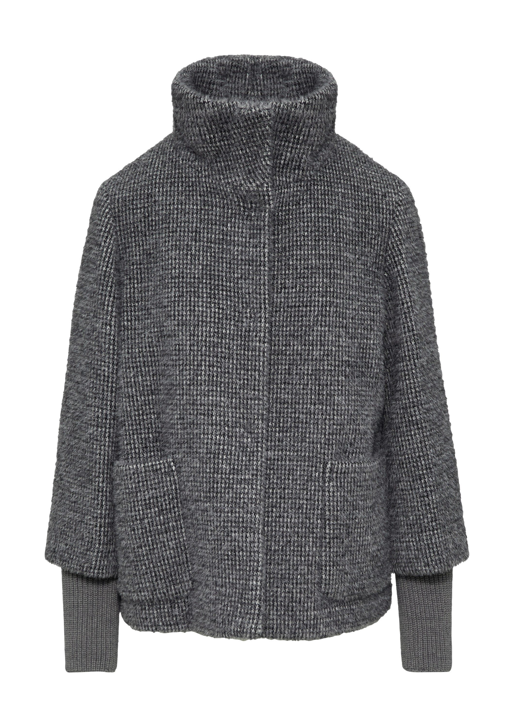 s.Oliver Winterjacke Outdoor-Jacke Flauschige Jacke mit Strickbündchen am Ä günstig online kaufen