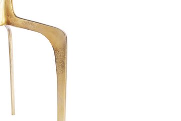 riess-ambiente Beistelltisch ABSTRACT Ø60cm messing gold / schwarz (Einzelartikel, 1-St), Wohnzimmer · Metall · rund · handmade · Nachttisch · Modern Design