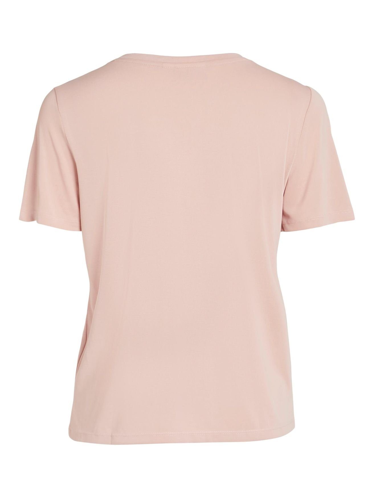 Vila T-Shirt in Rosa Kurzarm T-Shirt Top Rundhals Oberteil VIMODALA 4870 Basic