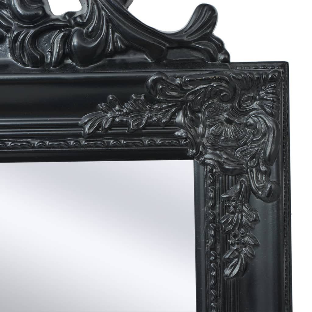 furnicato Wandspiegel 160x40 Schwarz Standspiegel cm im Barock-Stil