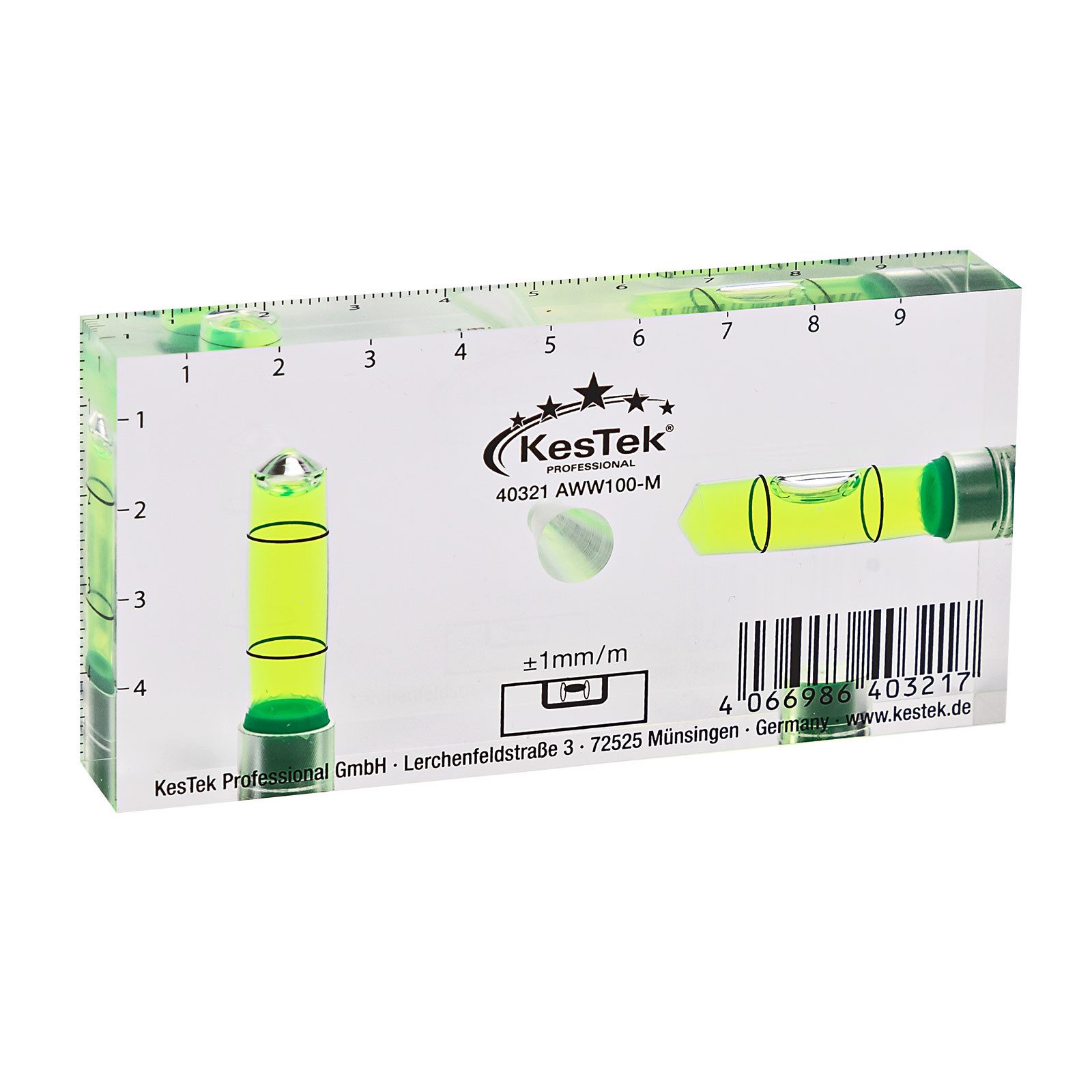 KesTek Wasserwaage Acrylglas Wasserwaage AWW100-M, (1 günstig online kaufen
