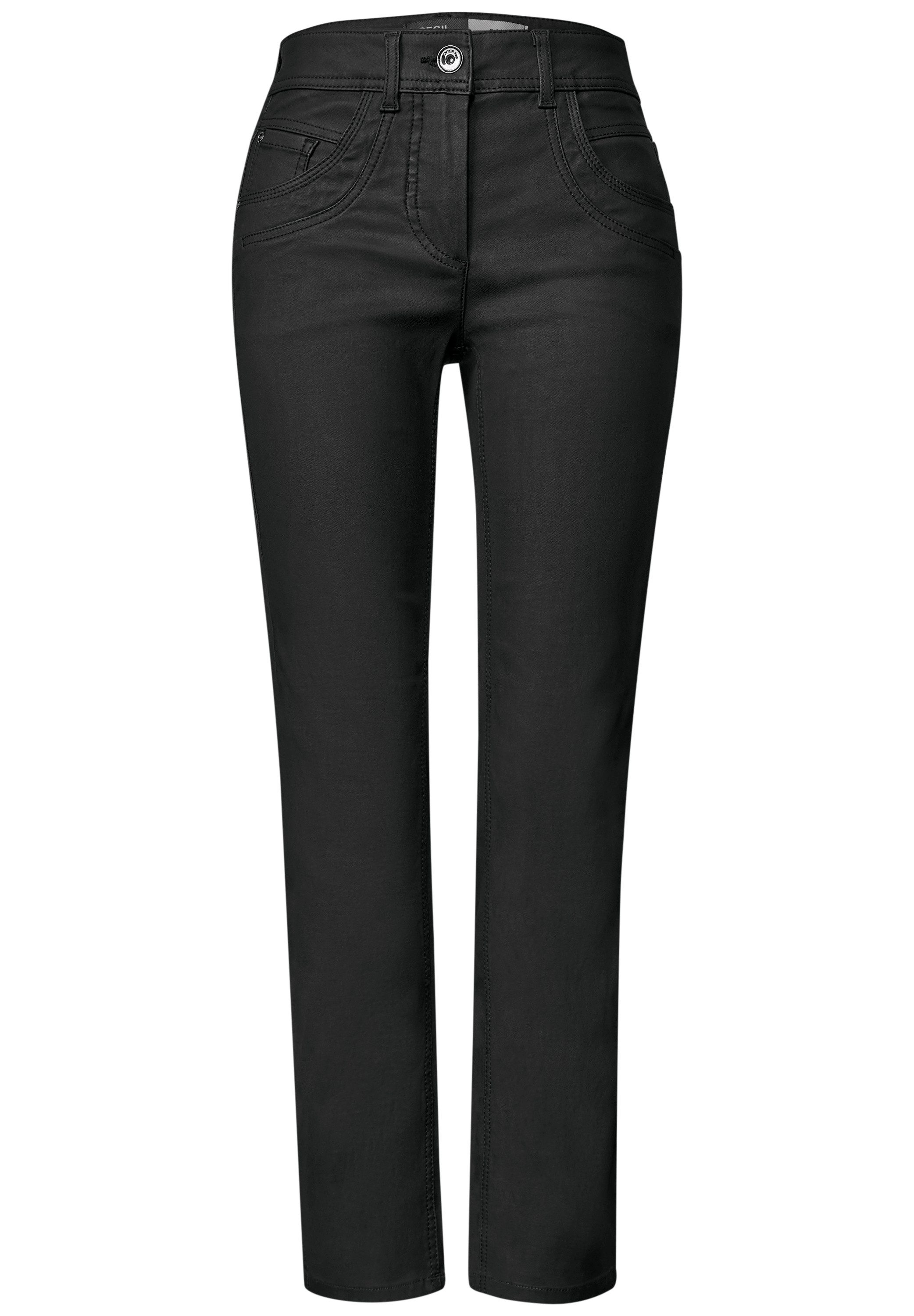 CECIL Stoffhose Style Toronto mit Beschichtung / Viskose-Stretch