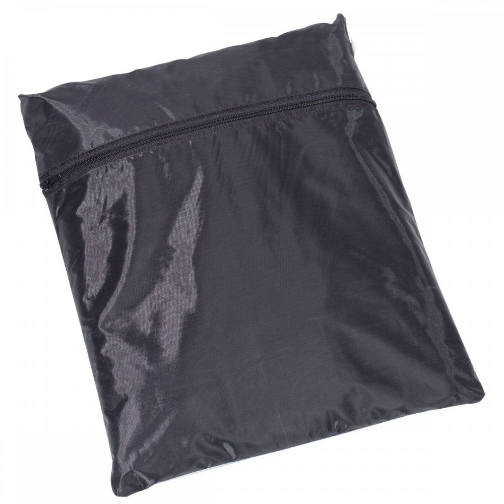 MFH Regenmantel Regenanzug, Polyester, schwarz - XL mit Kapuze