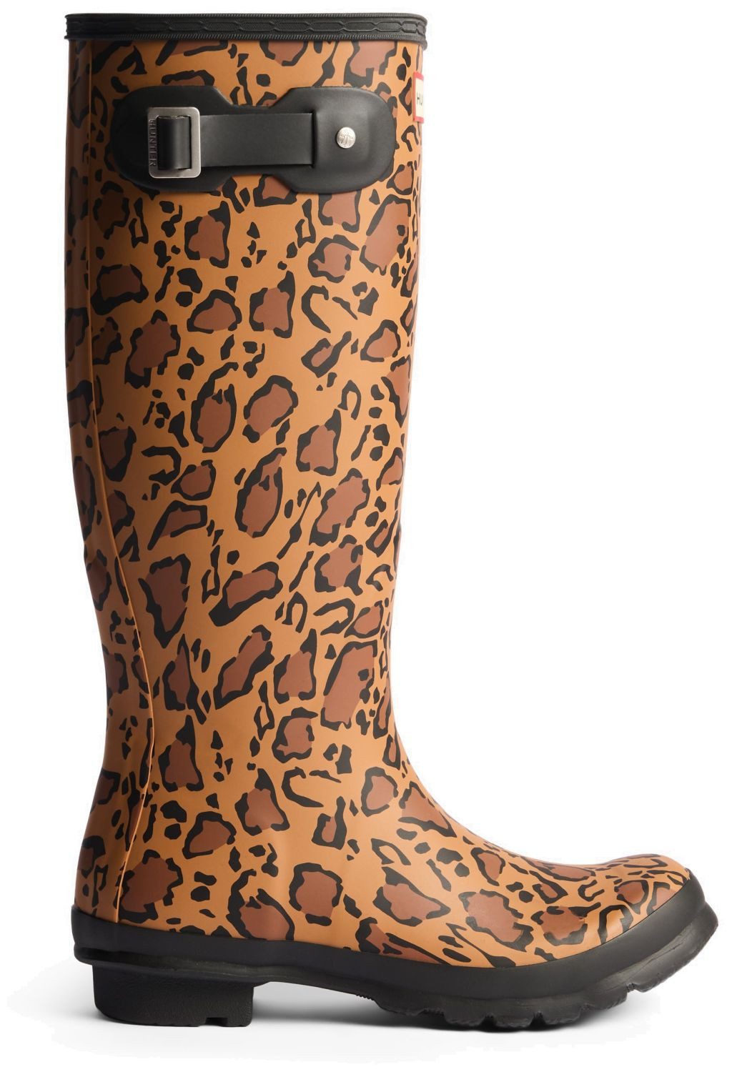 Hunter Hunter Original Tall Leopard Print Boot Leopard (Rich Tan/Saddle/Black Sneaker