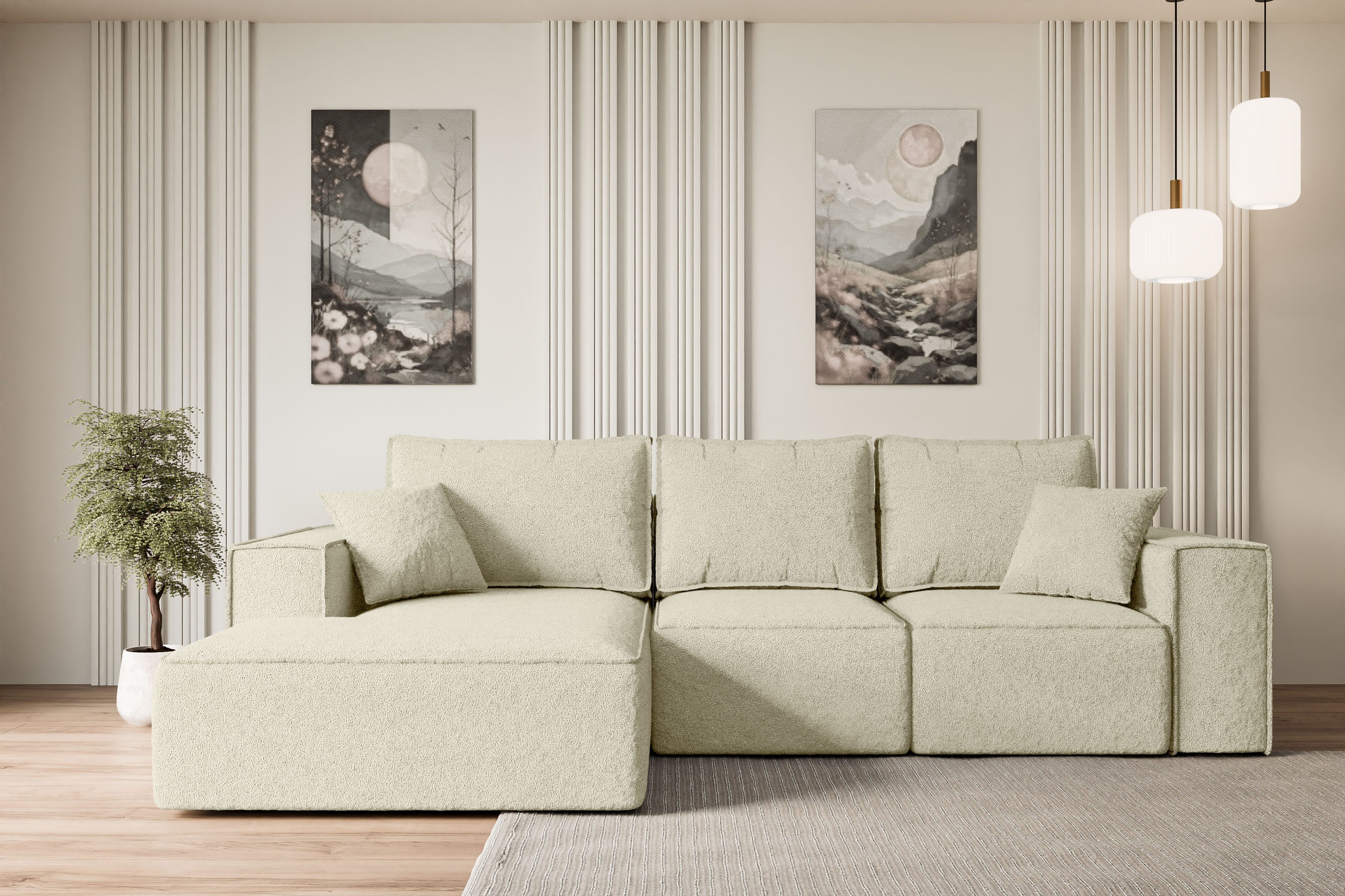 ALTDECOR Ecksofa SERRA-L-S, Couch mit Schlaffunktion, günstig online kaufen