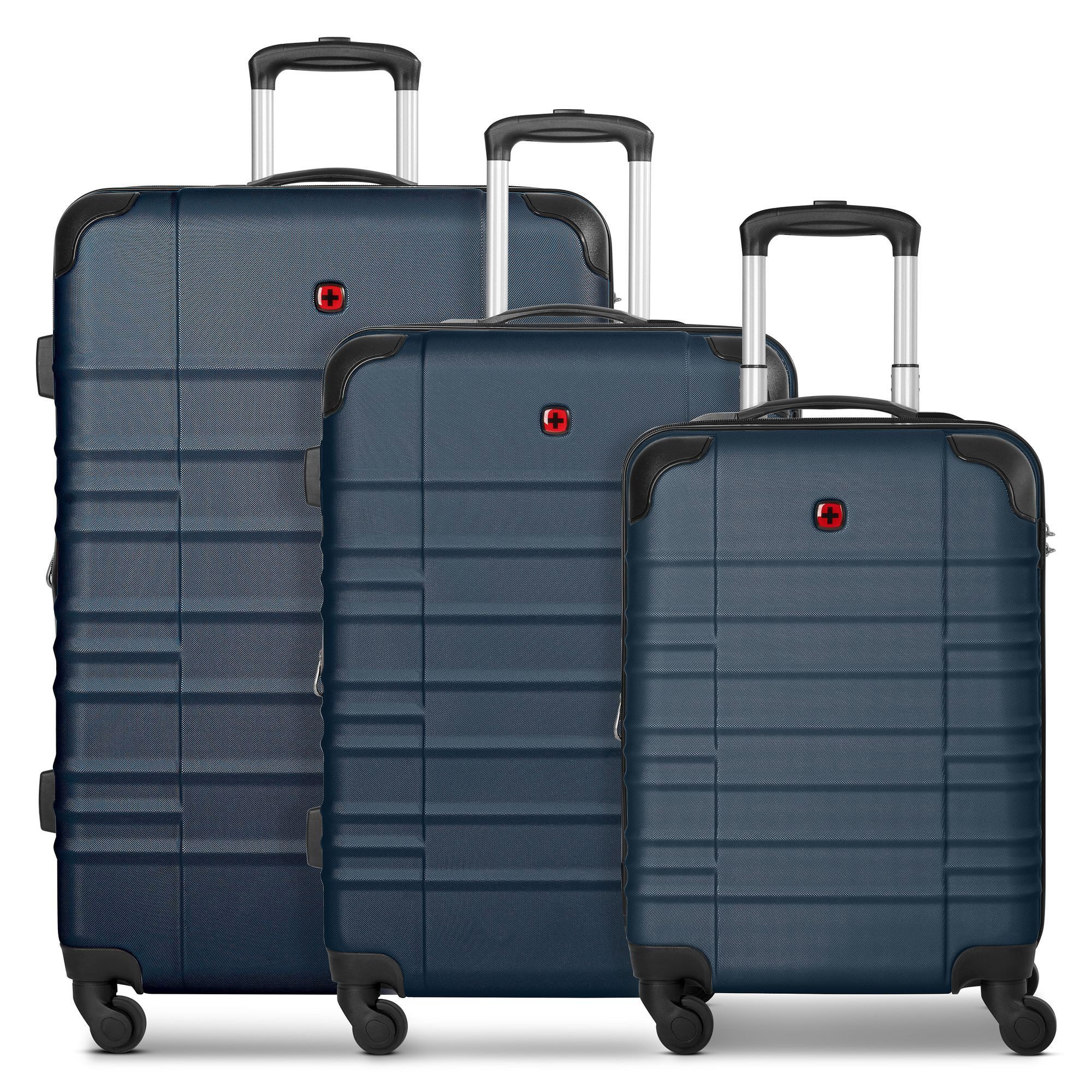 Wenger Trolleyset Amplar Evo, 4 Rollen, (3-teilig, 3 tlg), ABS