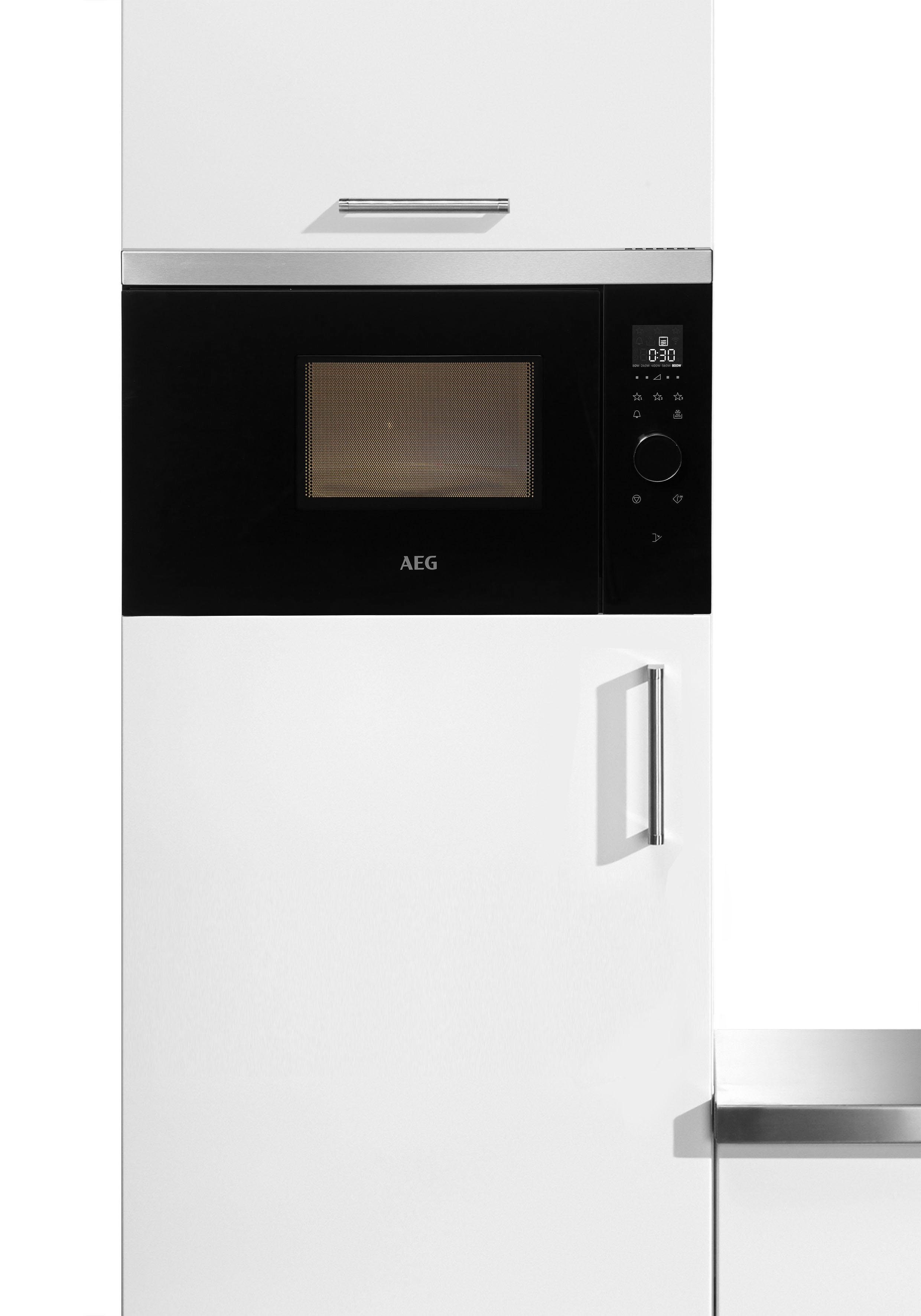 AEG Einbau-Mikrowelle MBB1756SEM, Mikrowelle, 17 l, Touch-Bedienung