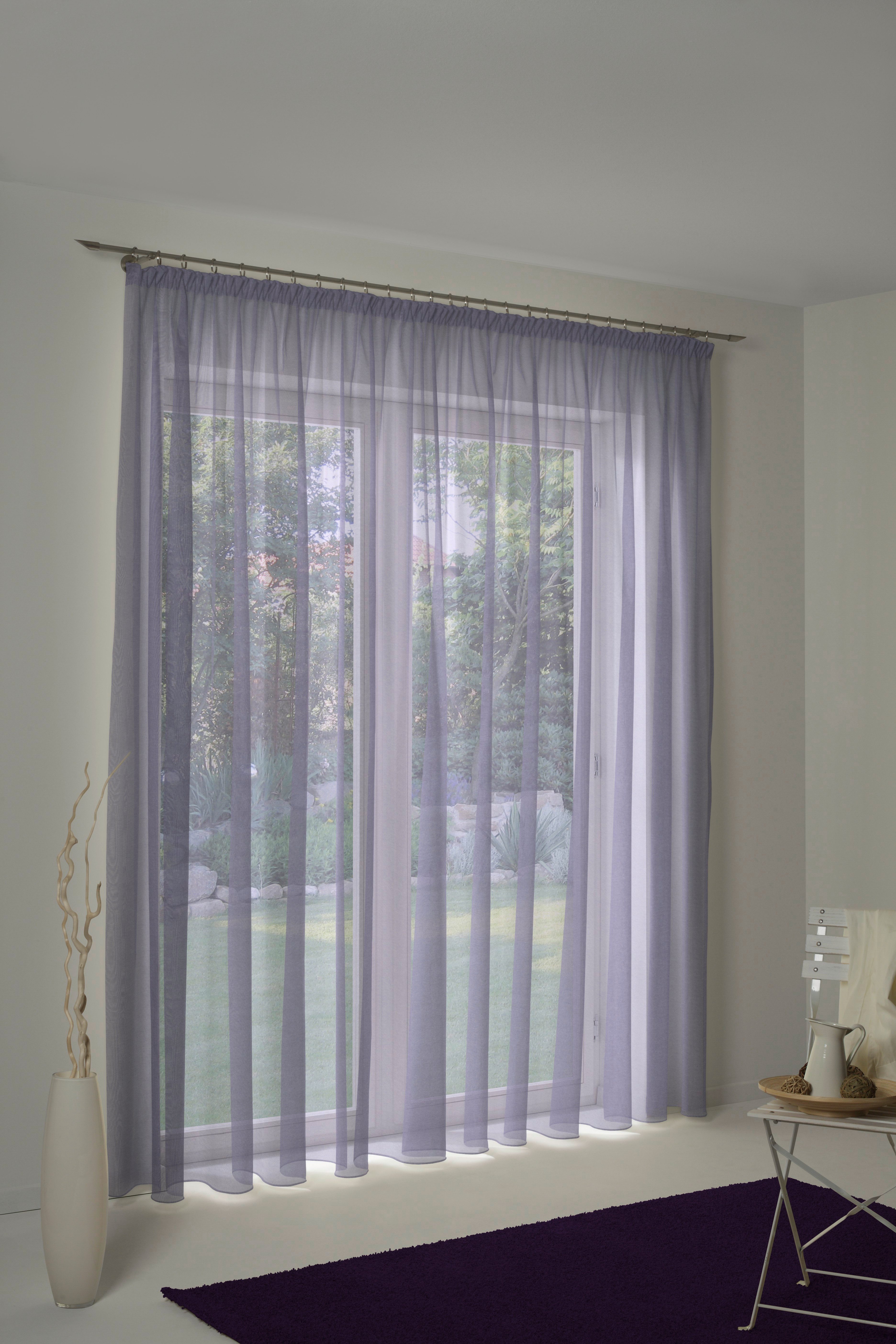 Wirth Vorhang LORCA (1 St), Kräuselband, halbtransparent