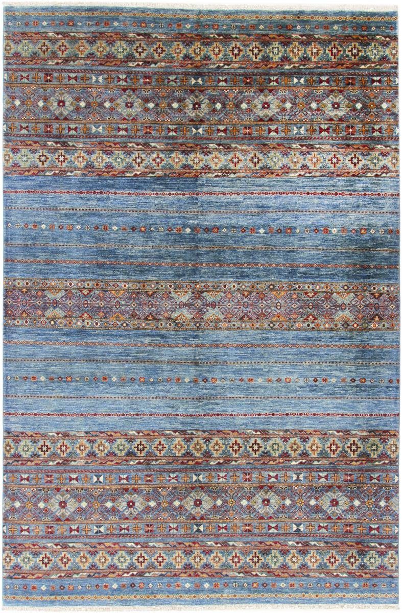 Orientteppich Arijana Shaal 204x306 Handgeknüpfter Orientteppich, Nain Trading, rechteckig, Höhe: 5 mm