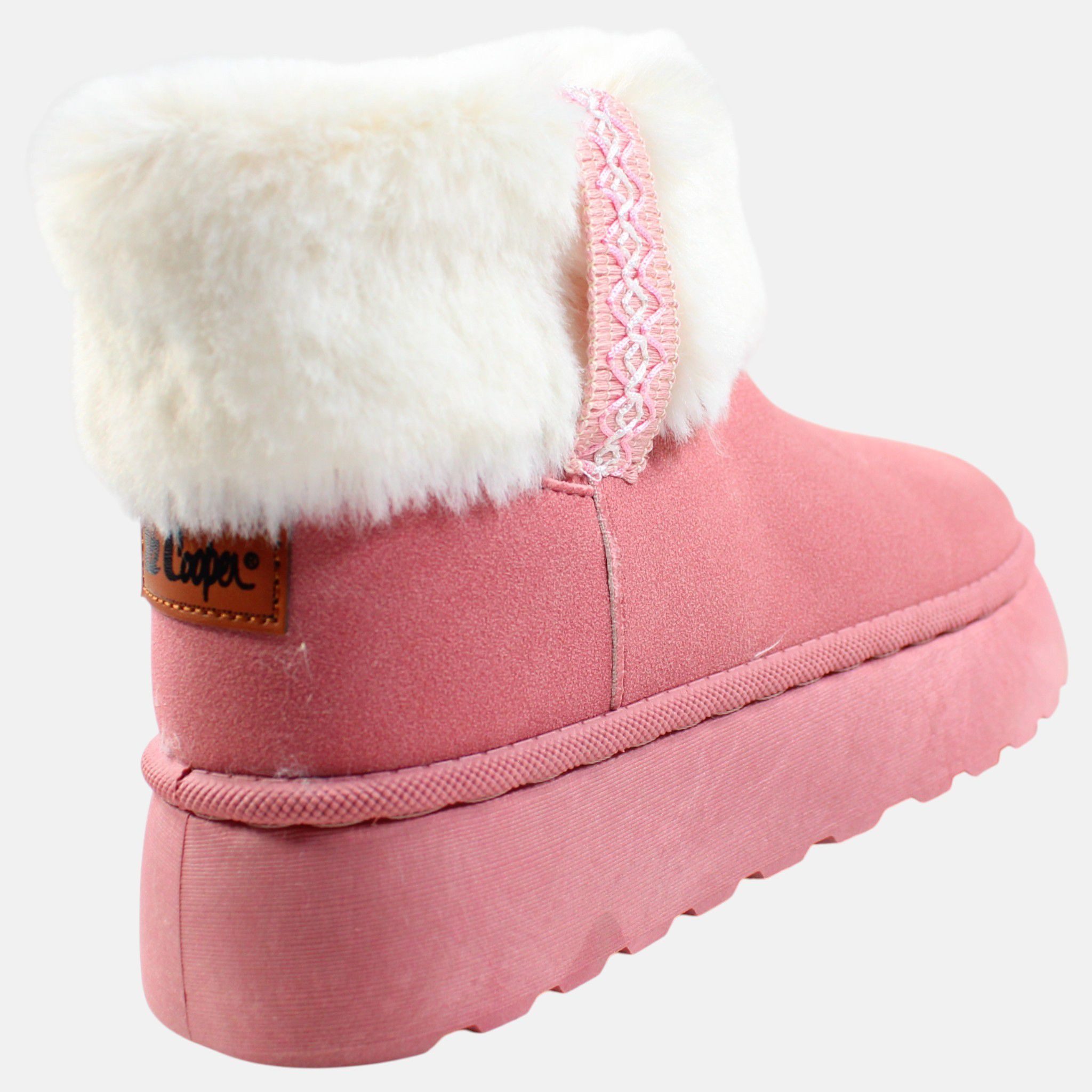 Lee Cooper Mädchen Pelzstiefel Schuhe Stiefel in Pink 36 37 38 39 Stiefel Mädchen Pelzstiefel Kunstfell – Bild 3 von 5