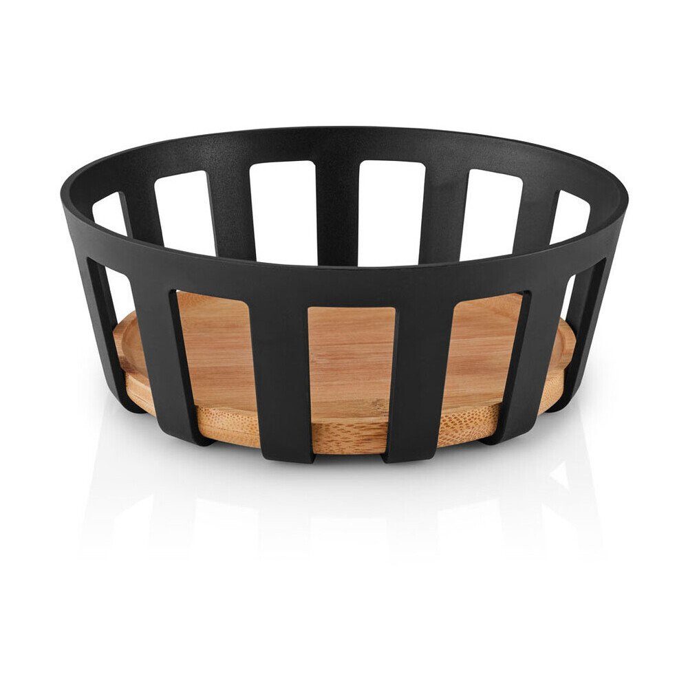 Eva Solo Brotkorb Brotkorb 25 cm Nordic kitchen Bambus, Bambus, Kunststoff, Brotkorb, Ø24,5cm, Bambus, schwarz