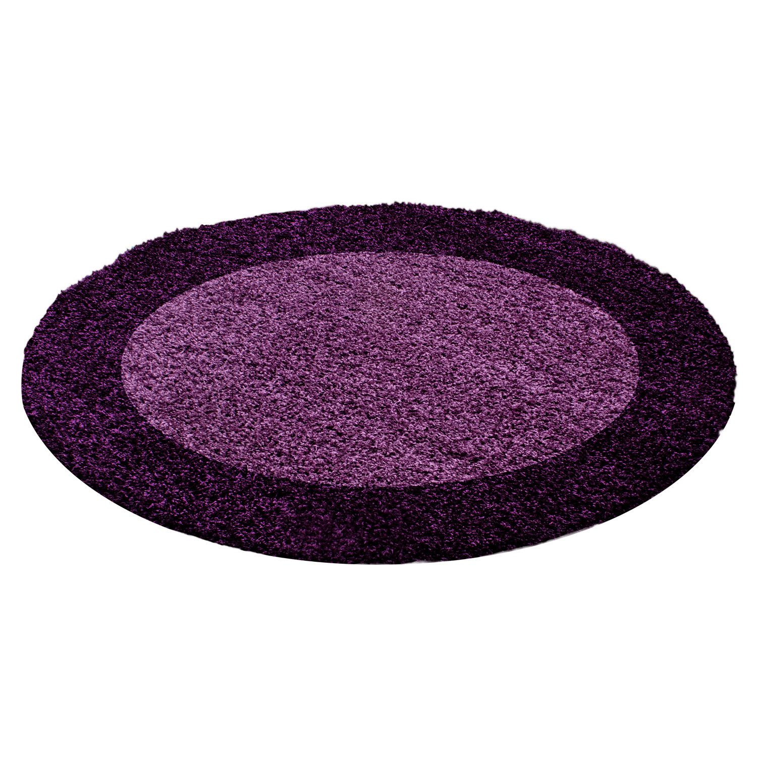 Carpettex Hochflor-Teppich Bordüre Design, Rund, Höhe: 30 mm, Teppich Wohnz günstig online kaufen