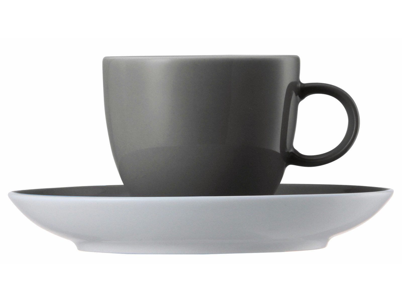 Thomas Porzellan Espressotasse Sunny Day Grey Espresso-/Mokkatasse 2tlg., Porzellan