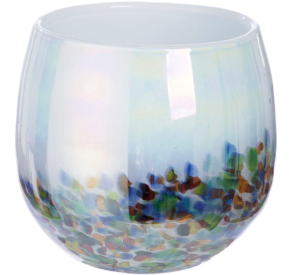 GILDE Tischvase Vase "Arco" Höhe ca. 17 cm (1 St), Europäische Handarbeit, aus durchgefärbtem Glas