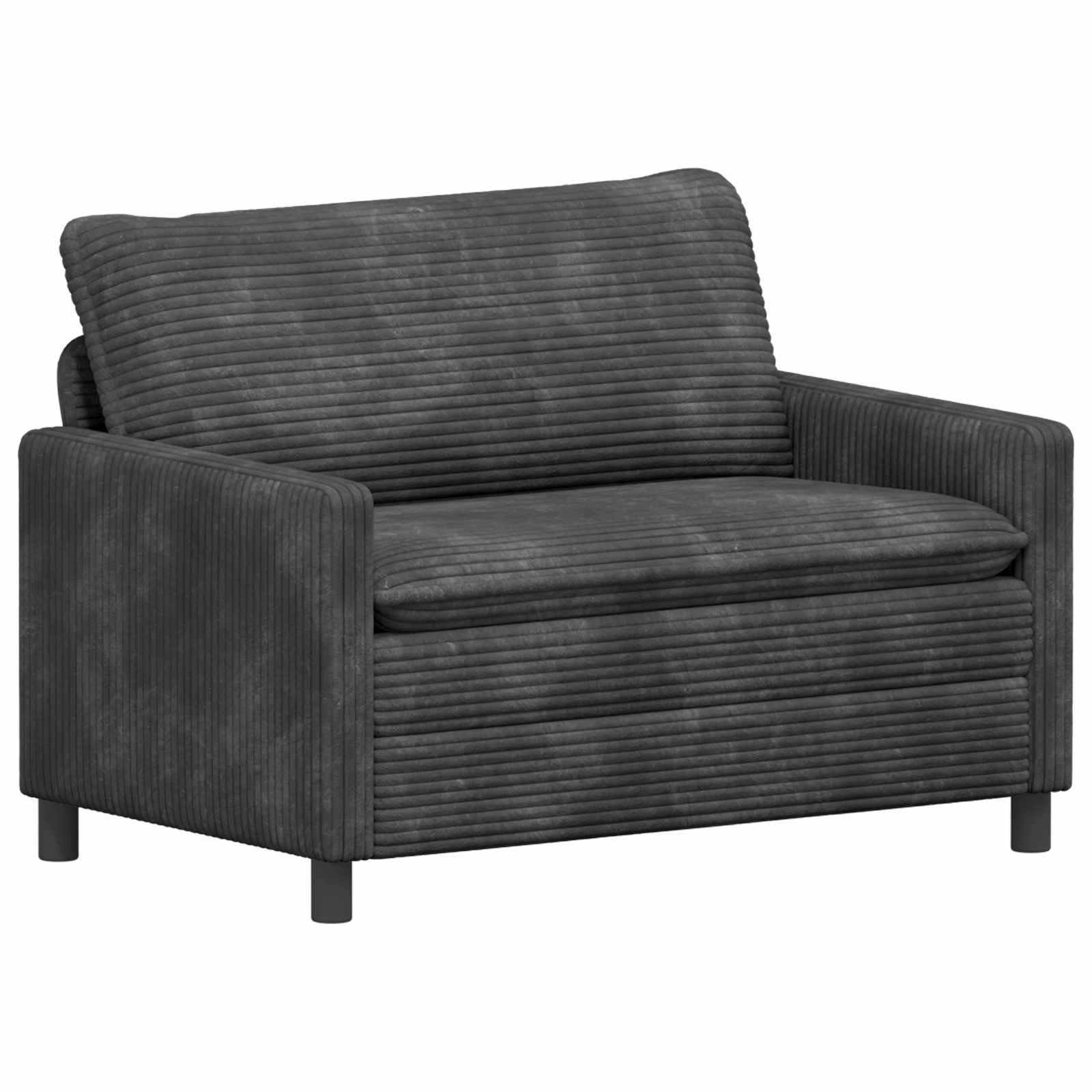 vidaXL Sofa Sofa Dunkelgrau 126 x 81 x 87,5 cm Polyester, 1 Teile