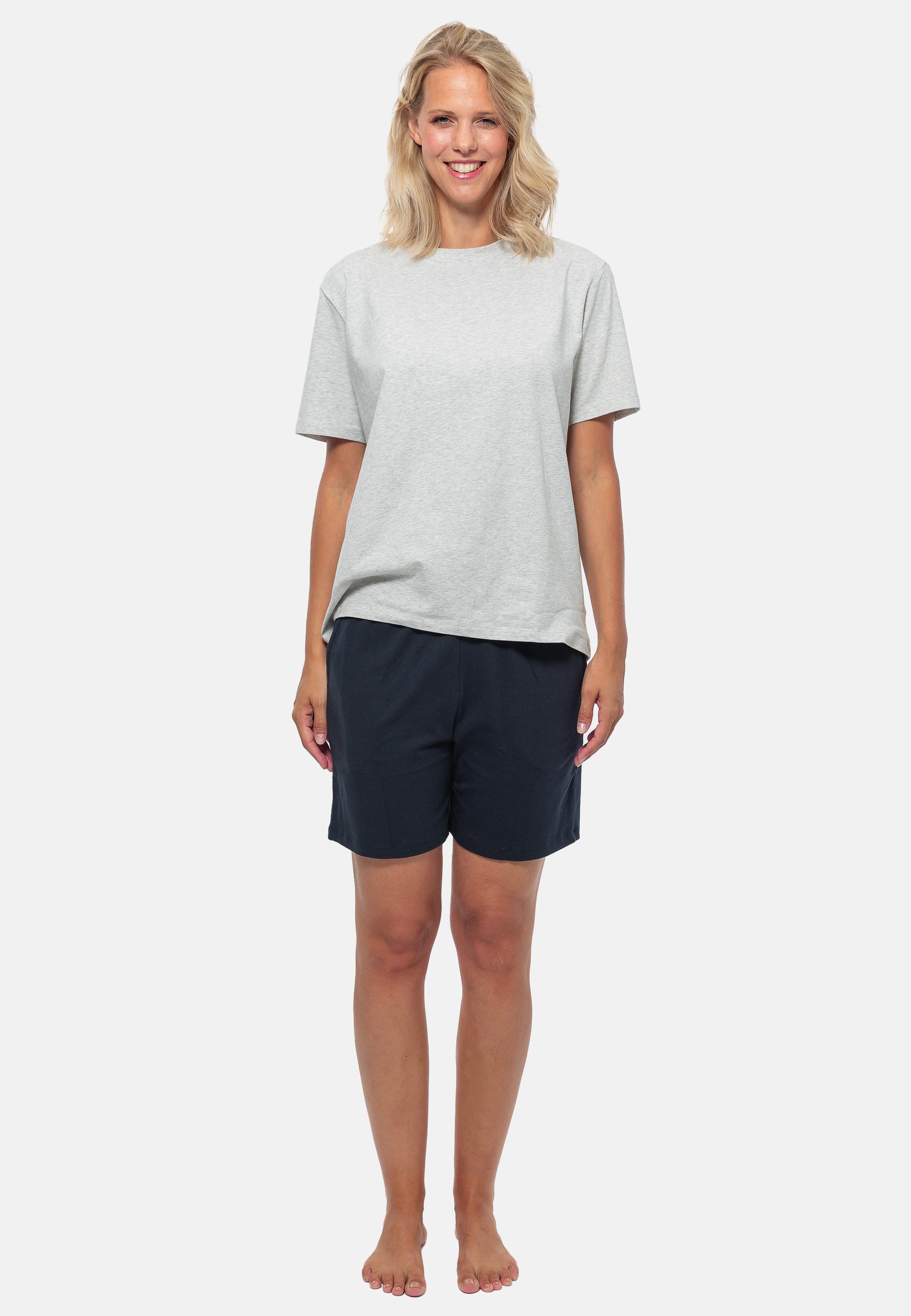 Schiesser Pyjama Organic Cotton (Set, 2 tlg) Schlafanzug - Baumwolle günstig online kaufen