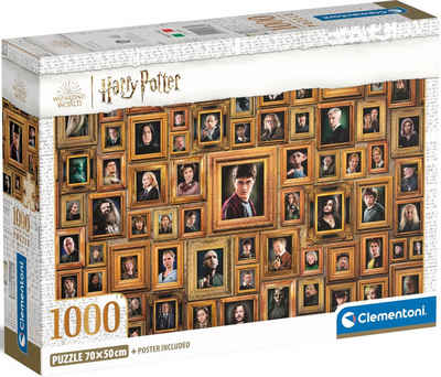 Clementoni® Puzzle Impossible, Harry Potter Compact, mit neuer Compact Box, 1000 Puzzleteile, Made in Europe; FSC® - schützt Wald - weltweit