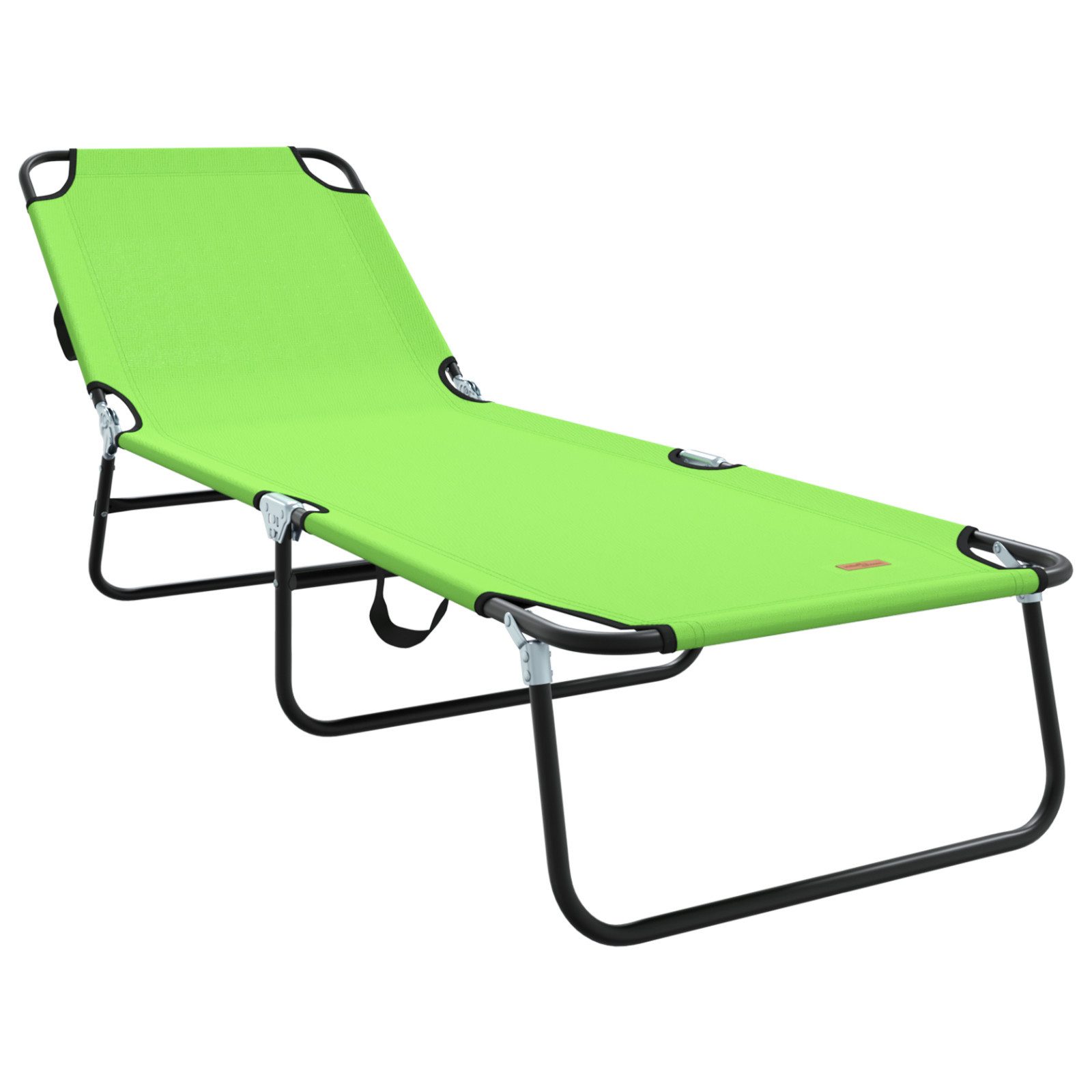 vidaXL Gartenliege Klappliege Tragbar Grün 600D günstig online kaufen