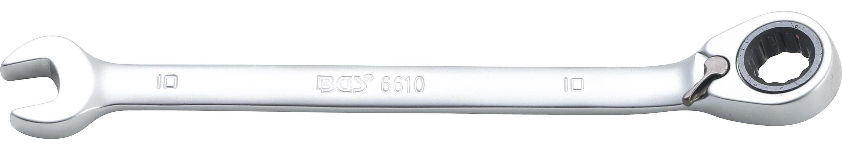 BGS technic Stecknuss Ratschenring-Maulschlüssel, umschaltbar, SW 10 mm