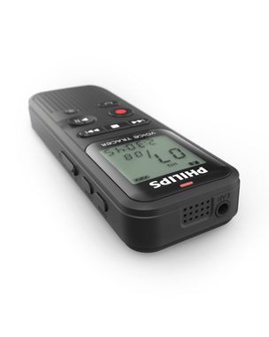 Philips VoiceTracer Audiorecorder DVT1150 Digitales Diktiergerät (Variable Wiedergabegeschwindigkeiten, Sofortige One-Touch-Aufnahme)