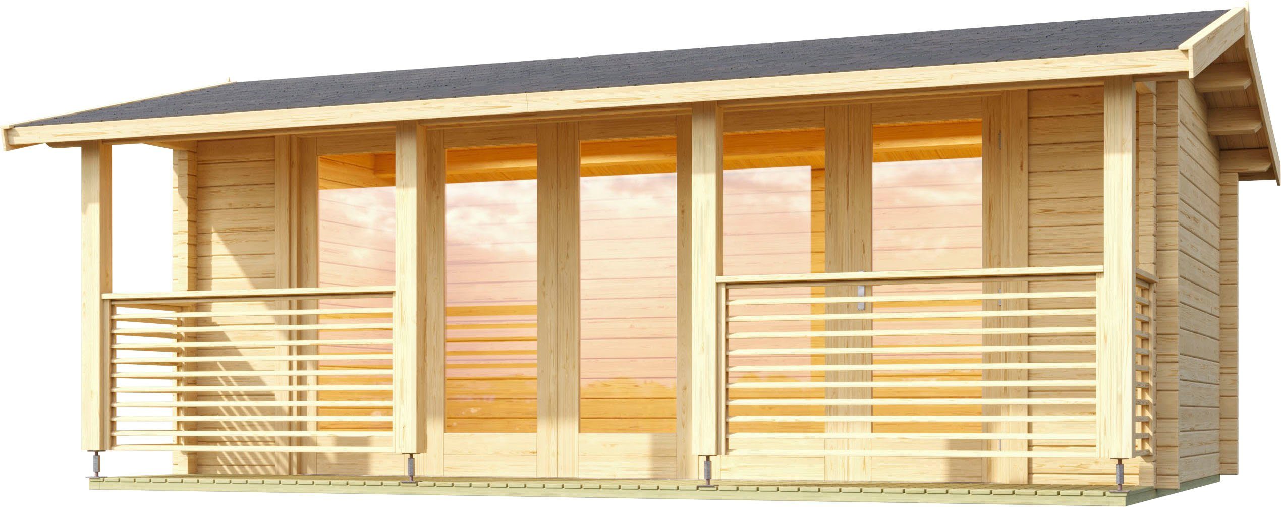 LASITA MAJA Gartenhaus LYNDHURST, BxT: 610x460 cm, (Set, inkl. Fussbodenbretter zum verlegen)