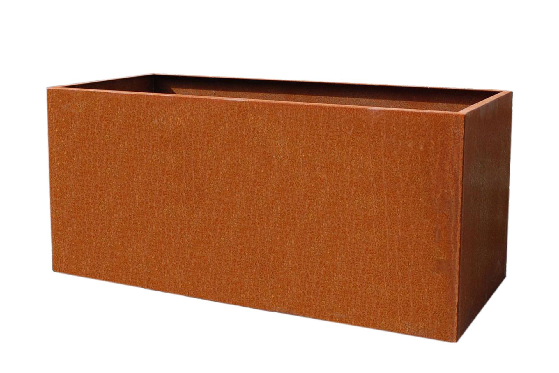 VIVANNO Pflanzkübel Cortenstahl MAXI Kasten - Rostbraun Patina (1 St), 60x30x30 cm