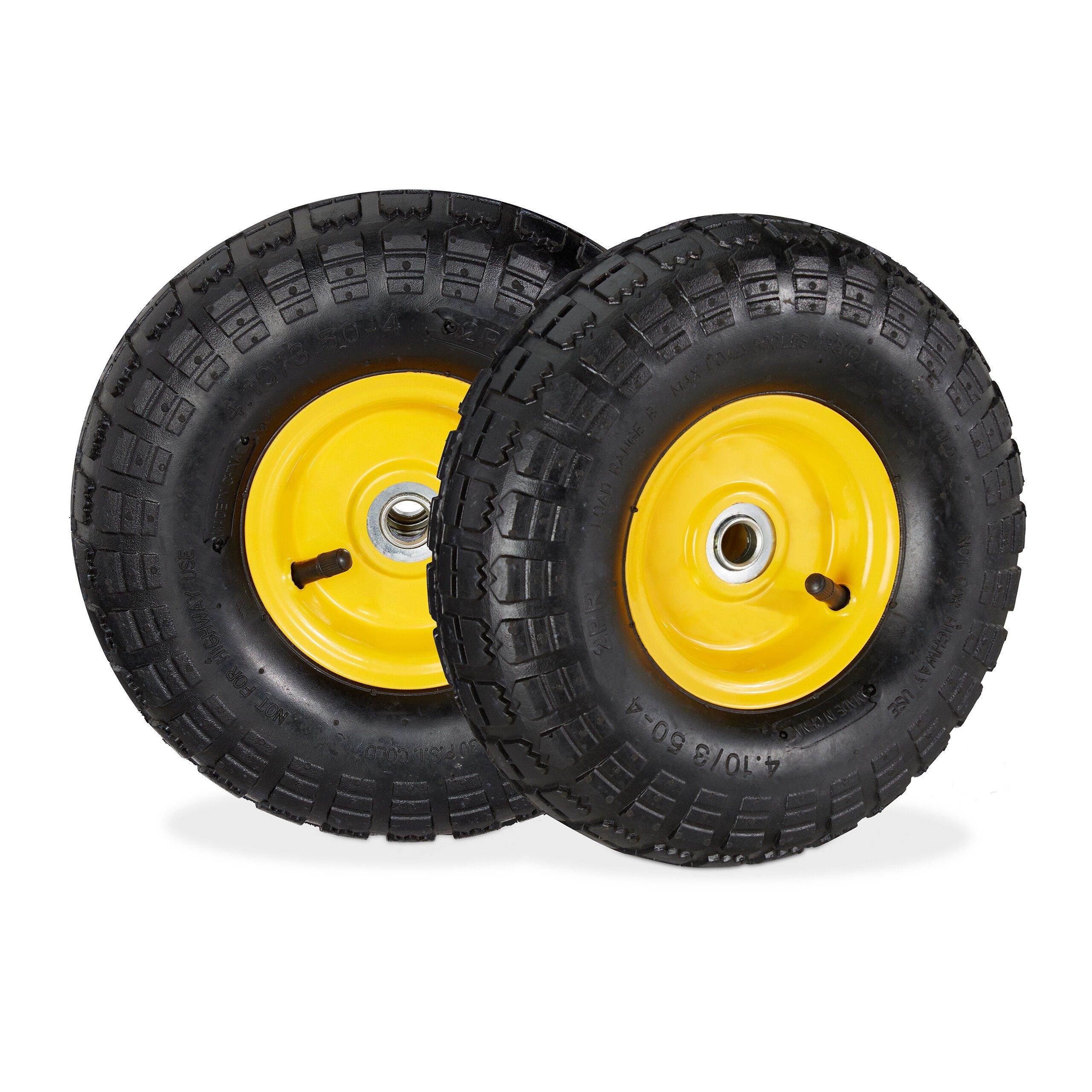 Sackkarren-Rad Sackkarrenrad 2er Set 4.10 3.50-4