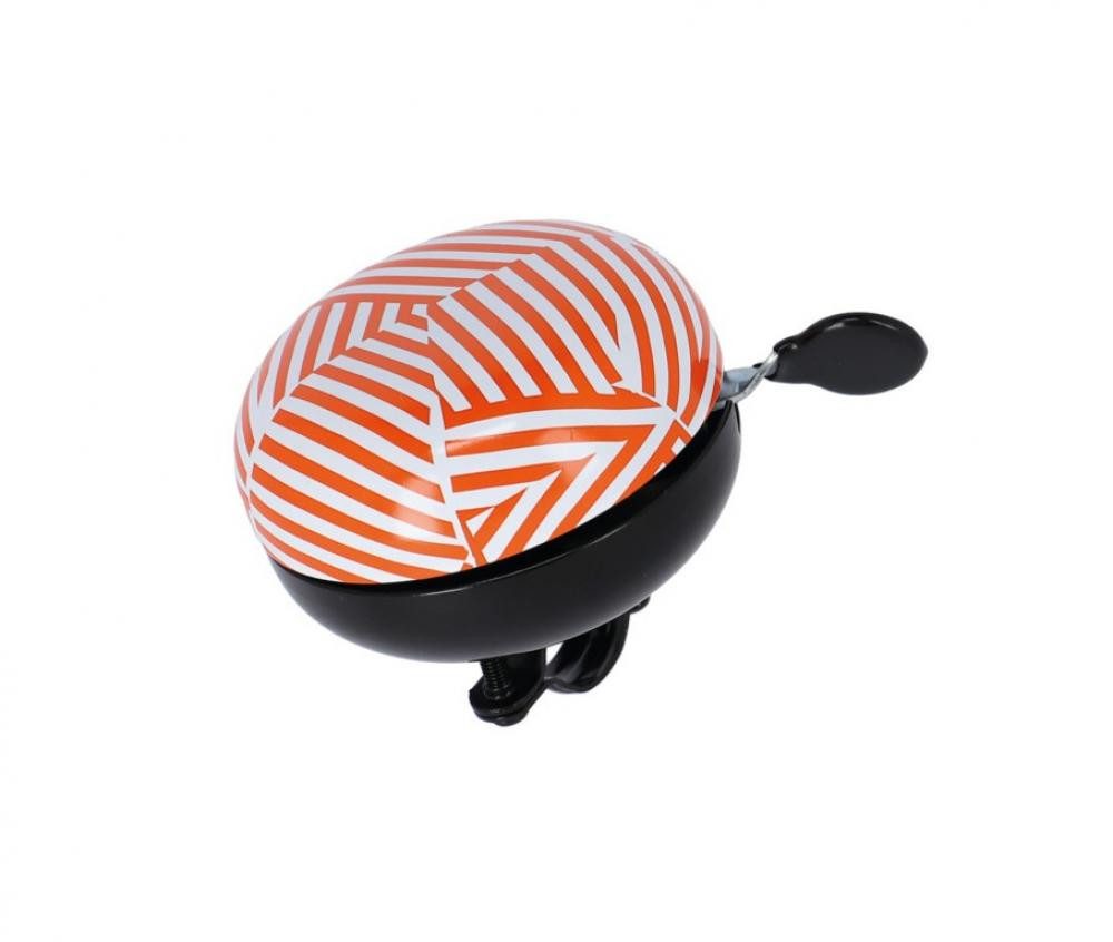 Fahrradklingel XLC Fahrradklingel Mingun DD-M09 Stripes Ø83mm orange weiß