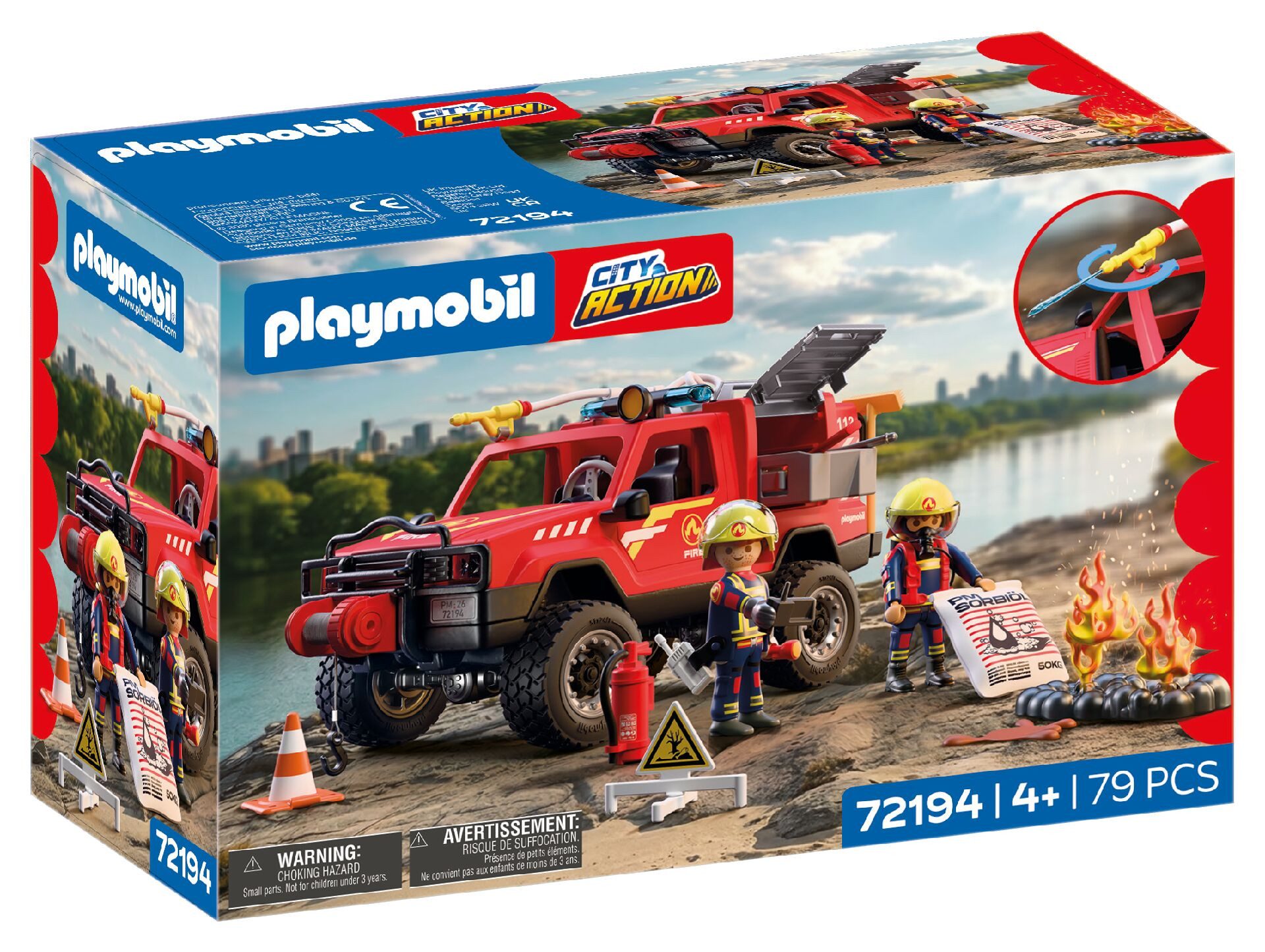 Playmobil® Feuerwehr-Pickup (72194), City Action Konstruktions-Spielset, Made in Europe
