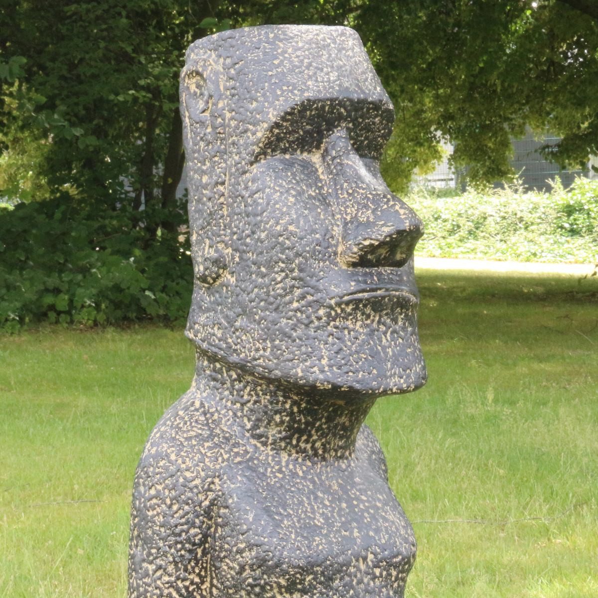 Oriental Galerie Dekofigur Osterinsel Moai Gartenfigur GRC 100 cm (1 St)