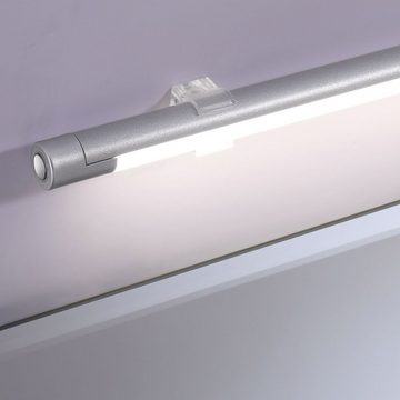 click-licht Spiegelleuchte LED Spiegelleuchte Kim in Aluminium mit Saugnäpfen und Touch-Funkiton, keine Angabe, Leuchtmittel enthalten: Ja, fest verbaut, LED, warmweiss, Badezimmerlampen, Badleuchte, Lampen für das Badezimmer