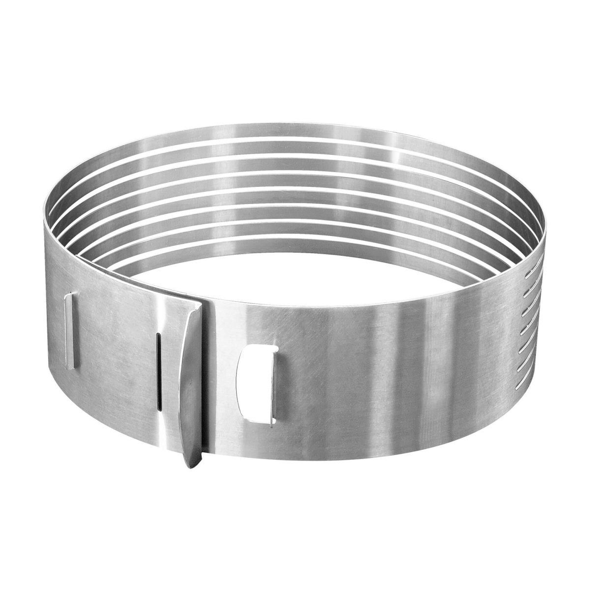 Zenker Torten-Schneidhilfe Tortenboden Schneidhilfe mit Konditormesser und Kuchen-Retter