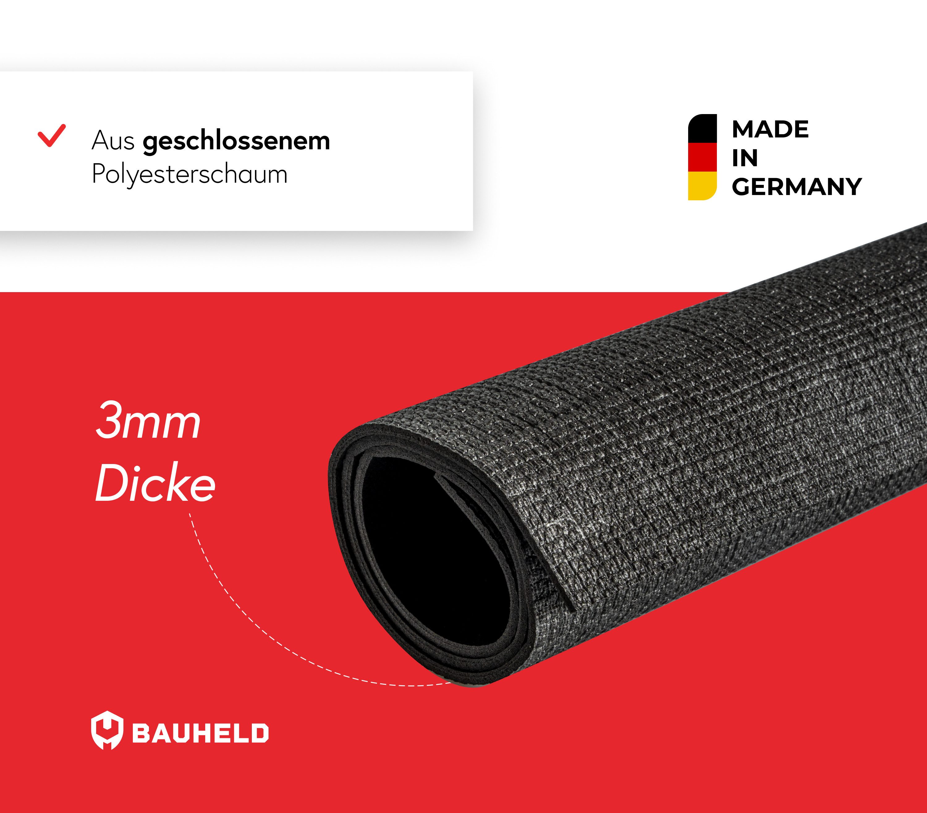 BAUHELD Antirutschmatte Waschmaschine [Made in Germany], 60x60 cm, Waschmaschinenauflage mit Vinyl-Beschichtung, Als Waschmaschinenbezug, Waschmaschinenabdeckun – Bild 3 von 5