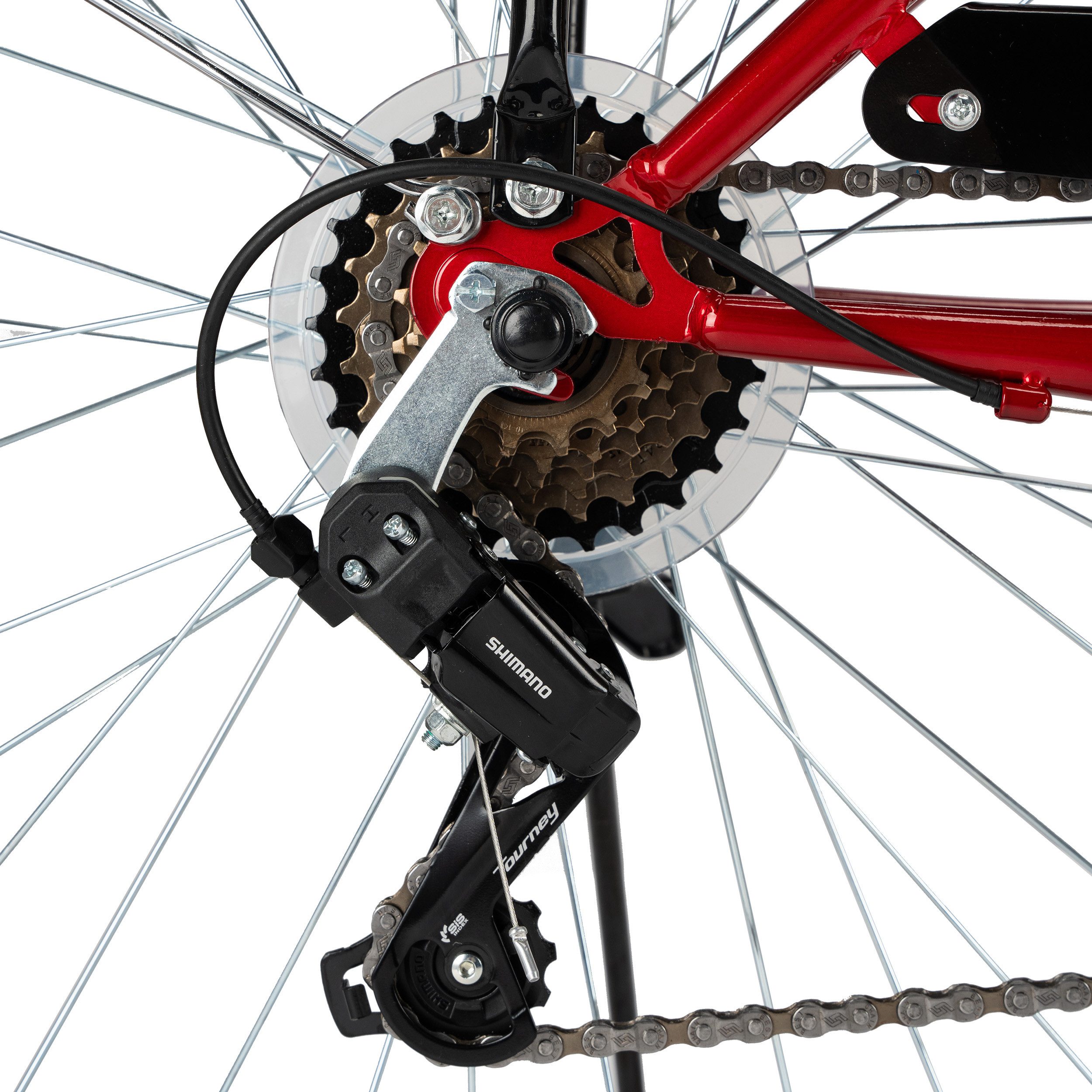 Vankel Mountainbike 26 Zoll, Fahrrad, 7-Gang, Kettenschaltung, V-Brakes, 7 Gang, Kettenschaltung, Ab 14 Jahren, Gepäckträger, Schutzbleche, Alltag, Schule