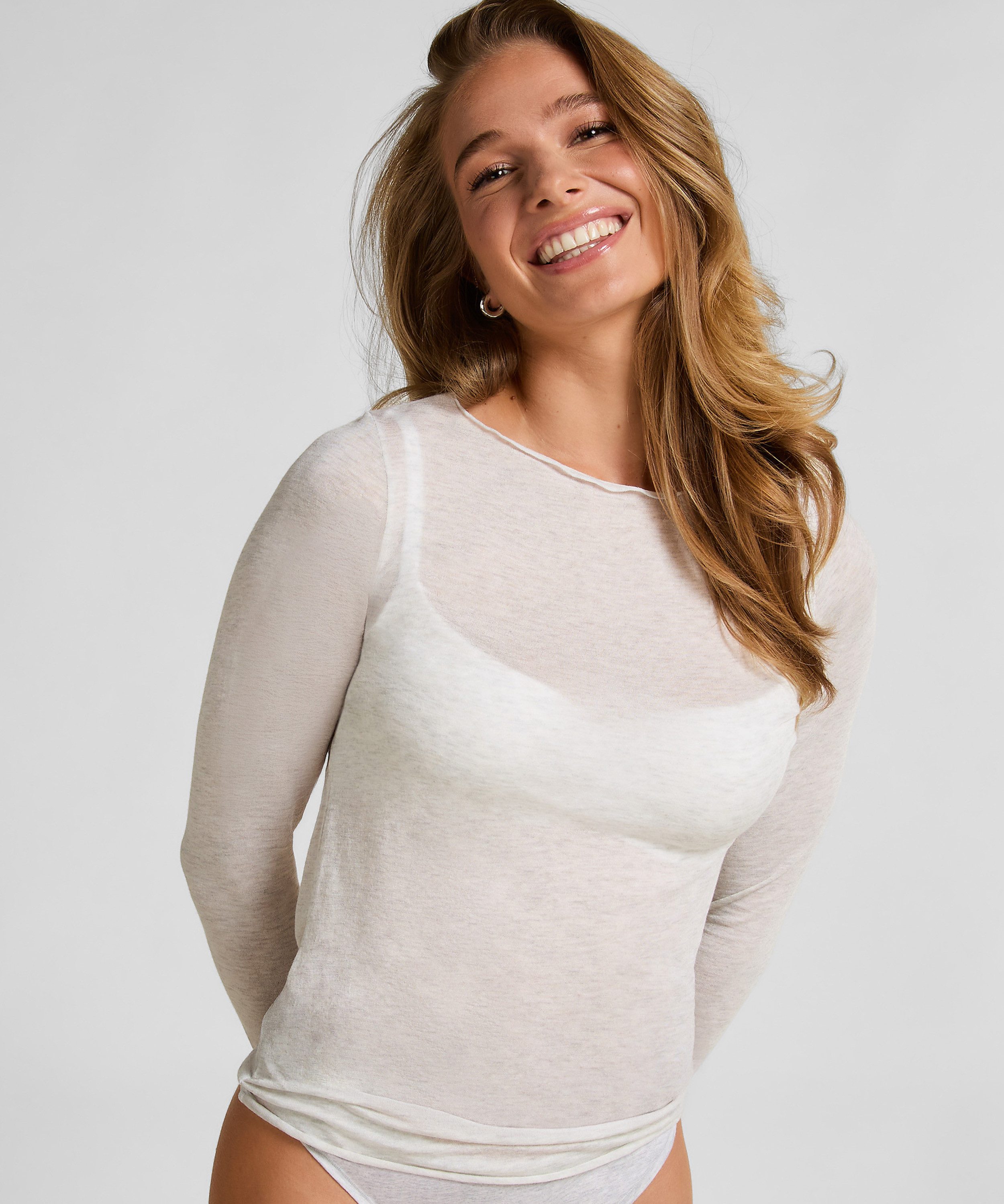 Hunkemöller Pyjama super soft Boatneck shirt with Cashmere
