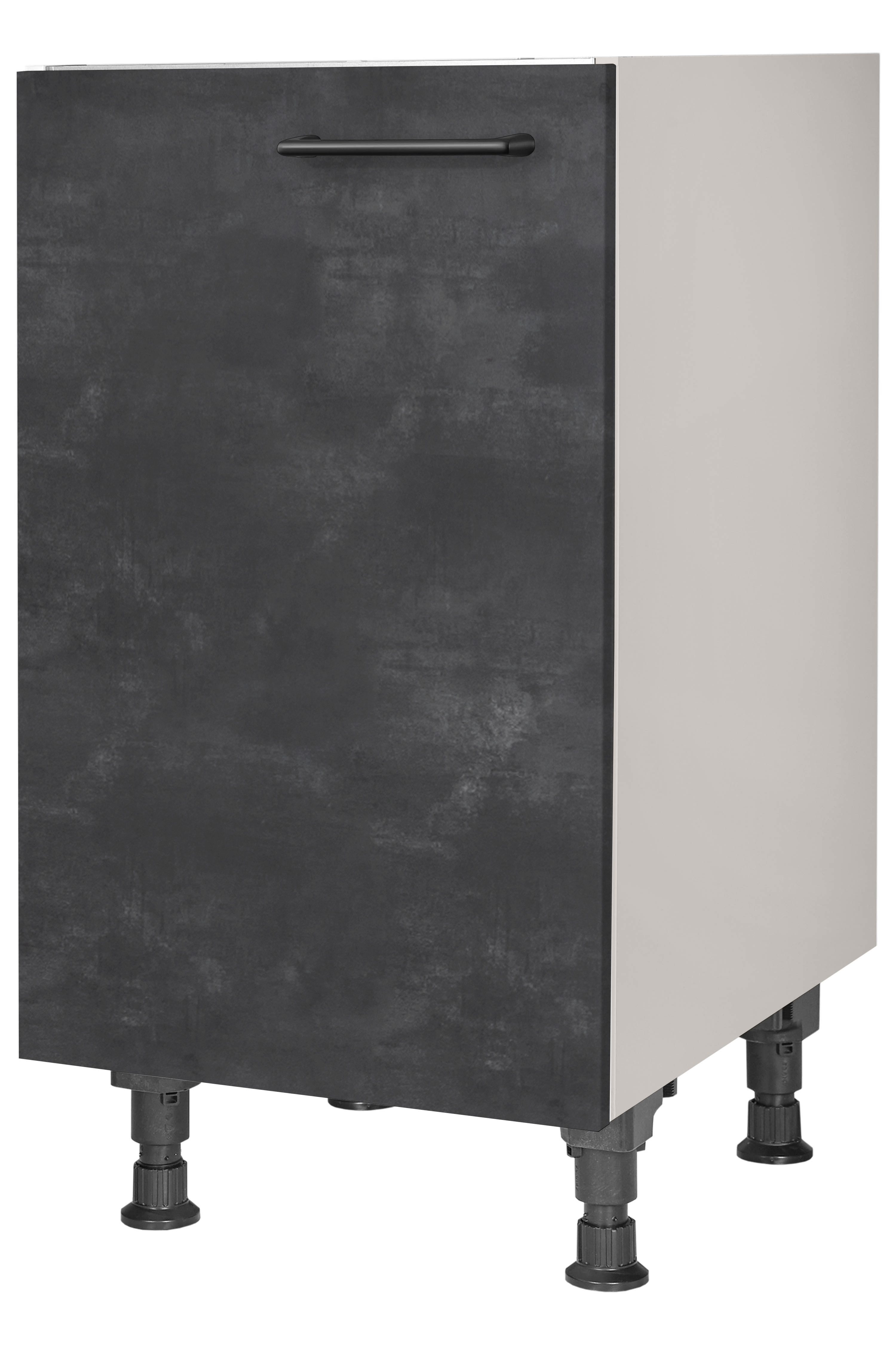 nobilia® Spülenschrank "MIAMI", Ausrichtung wählbar, vormontiert, in den Breiten 45 und 60 cm, mit höhenverstellbaren Sockelfüßen