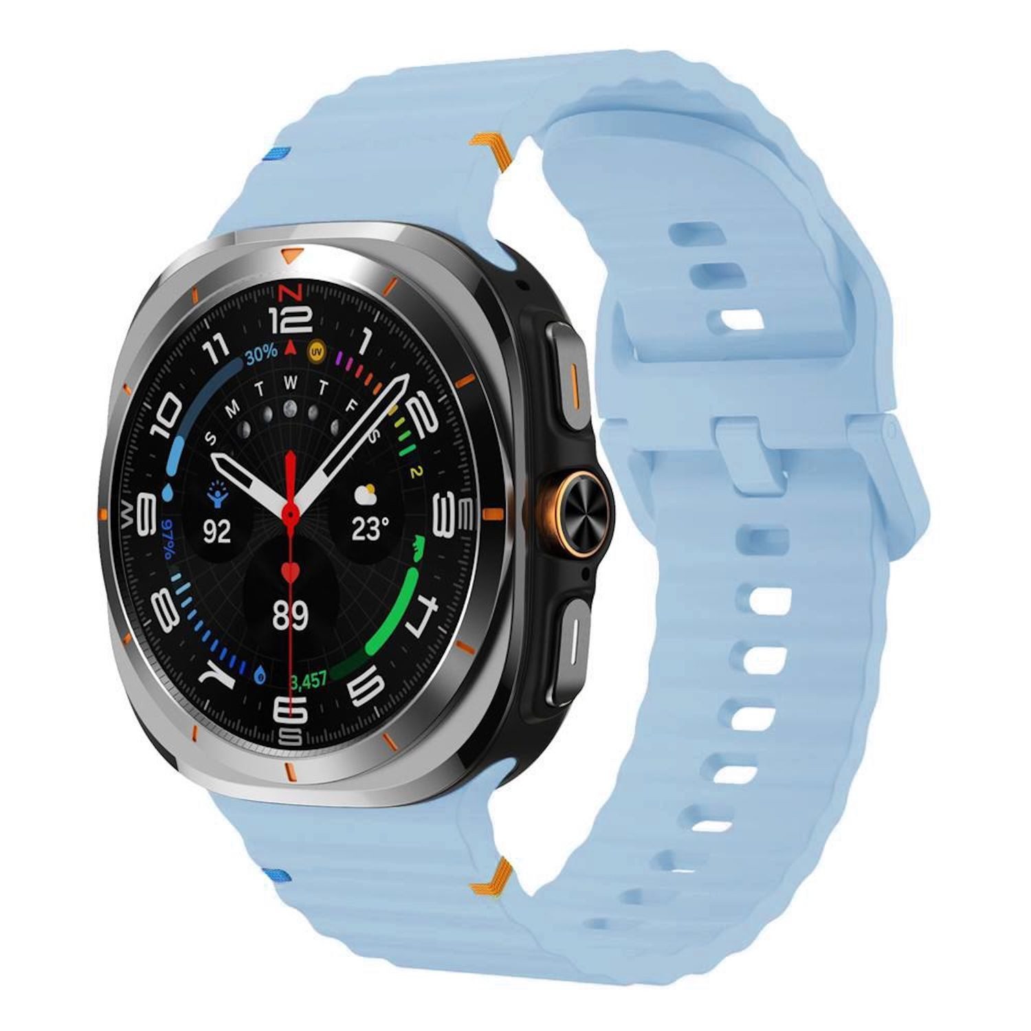 Wigento Smartwatch-Armband Für Samsung Galaxy Watch 8 / 8 Classic Silikon A günstig online kaufen
