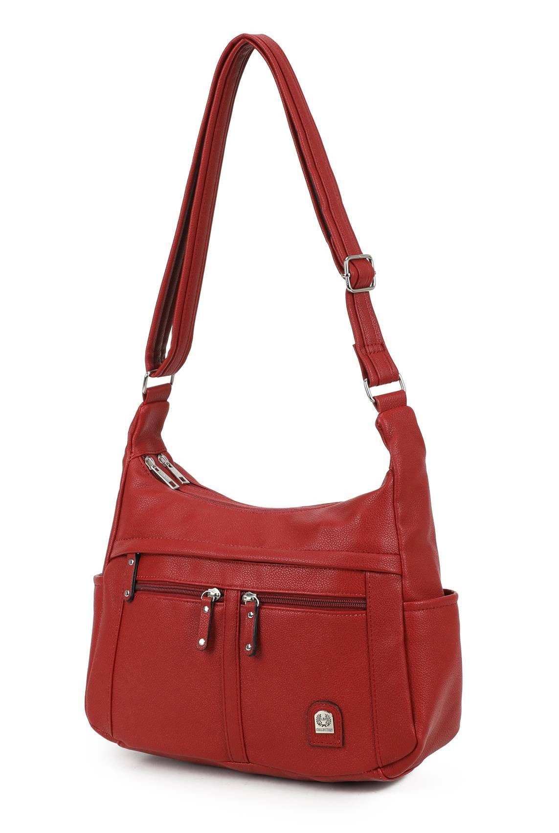 ITALYSHOP24 Schultertasche Damen Tasche Vintage Shopper Umhängetasche Handt günstig online kaufen
