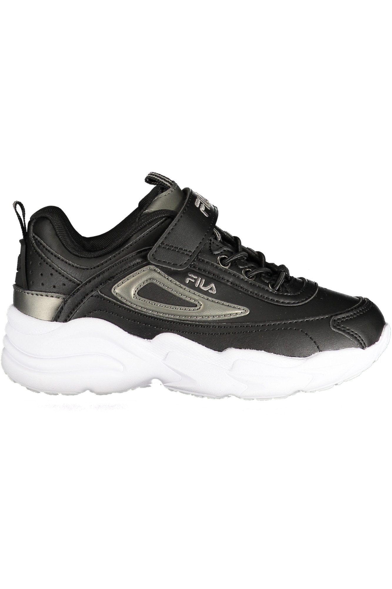 Fila Sneaker Schwarzer Kindersportschuh mit Klettverschluss &