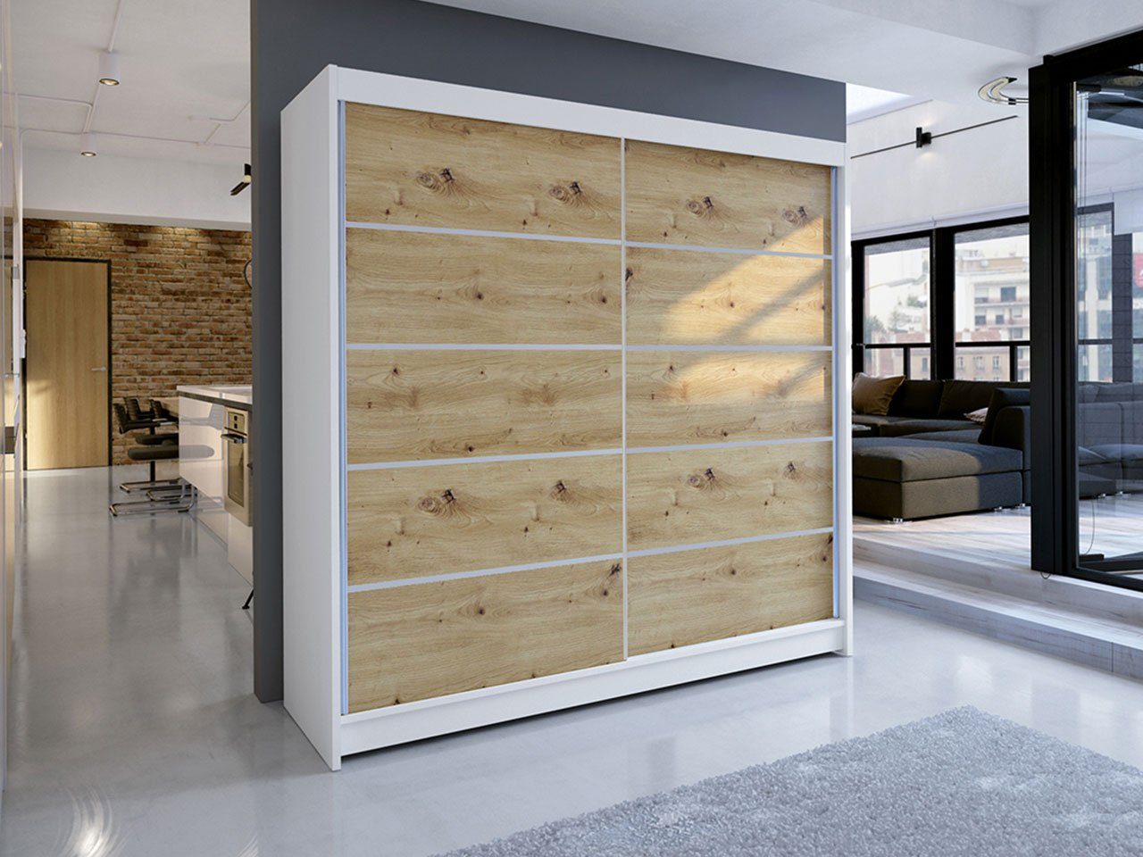 MIRJAN24 Kleiderschrank Talin IV (mit Kleiderstange, günstig online kaufen