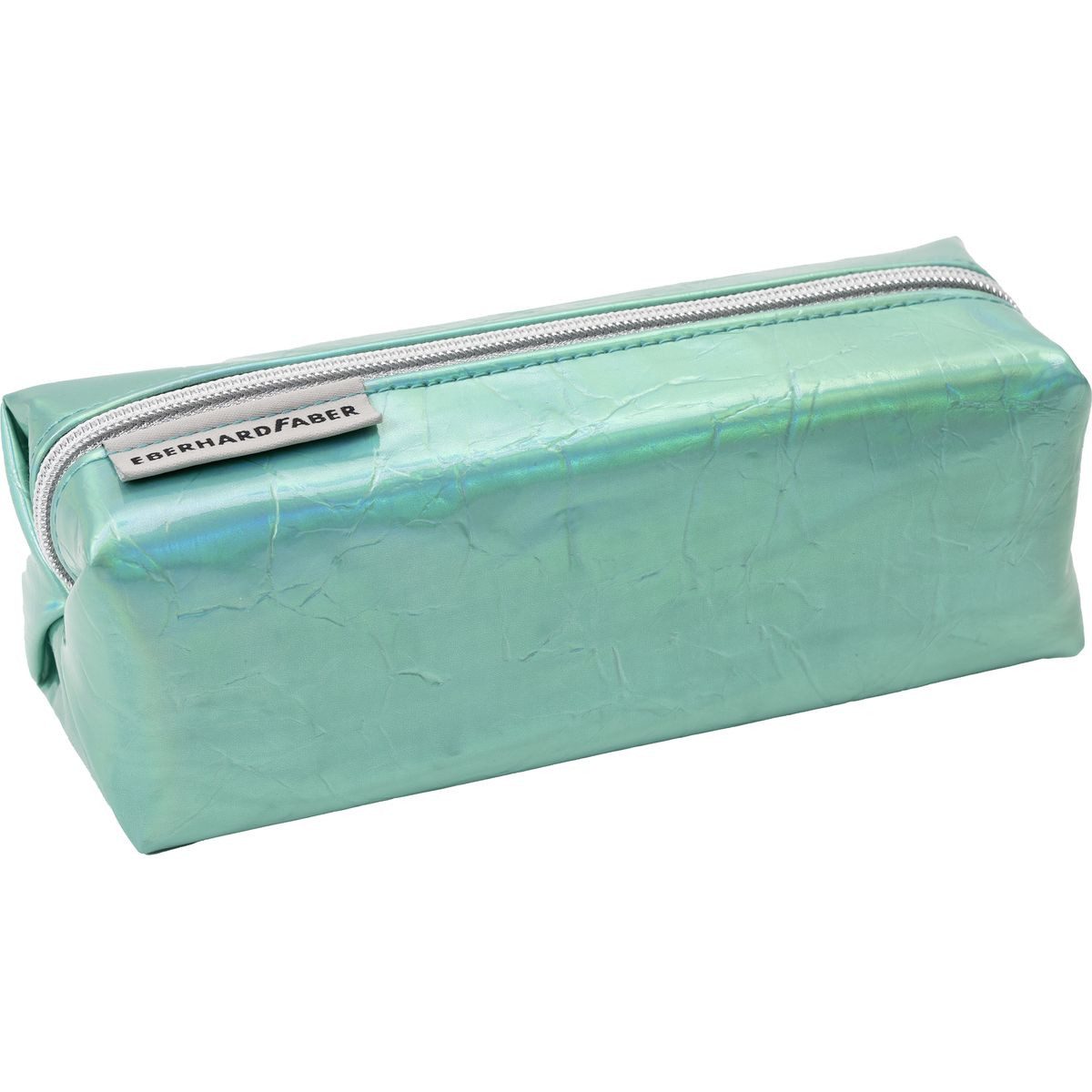 Eberhard Faber Federtasche EBERHARD FABER Schlamperbox Shiny eckig glänzend grün