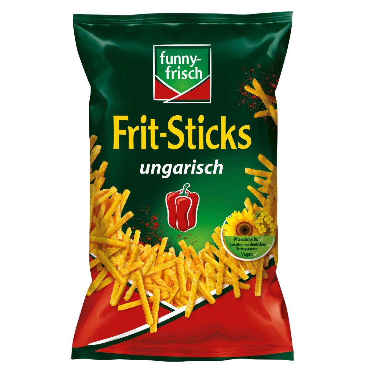funny-frisch Knabberei, funny frisch Frit Sticks Ungarisch Paprika knusprig frisch 100g