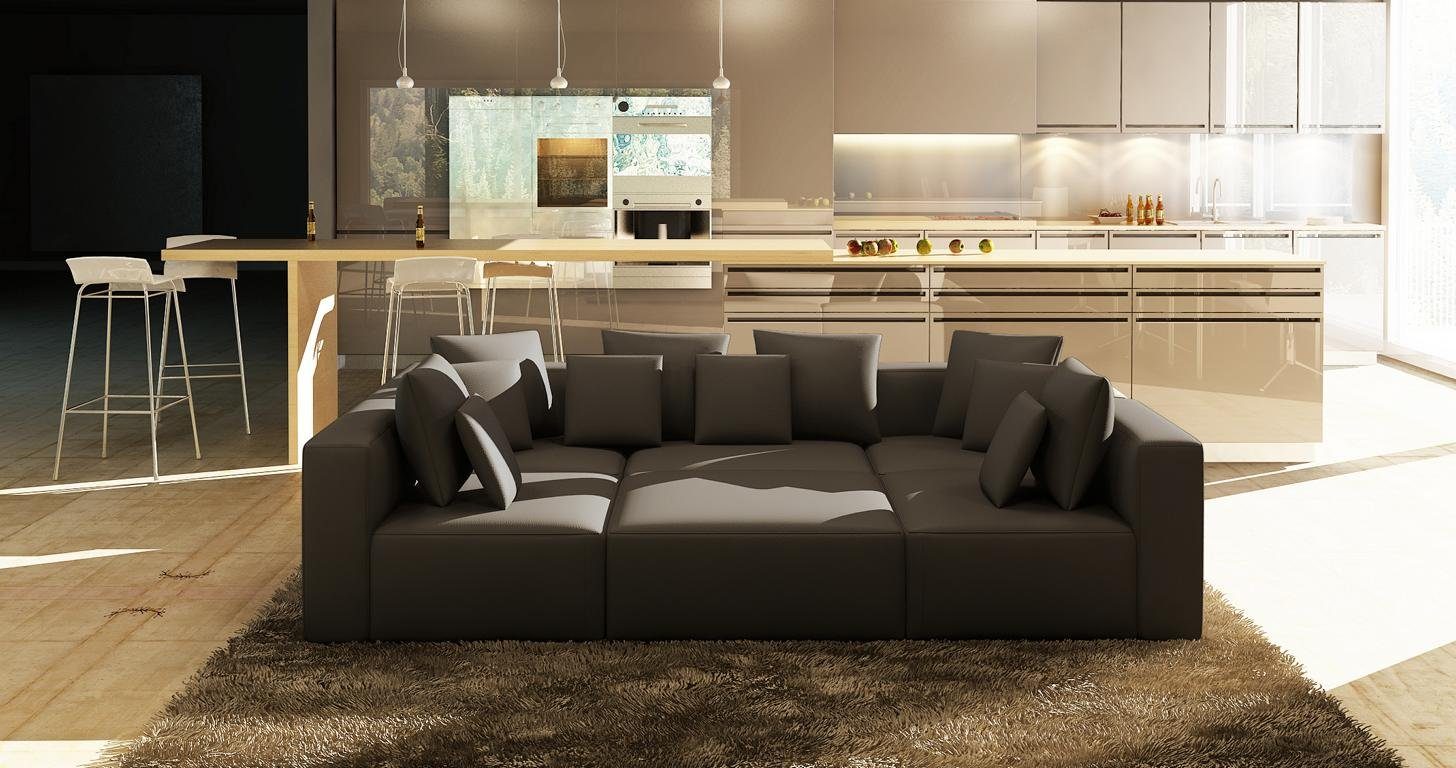 Polster Wohnlandschaft Multifunktionale Ecke, Ecksofa Europe Couch Stellweise Made in JVmoebel Sofa