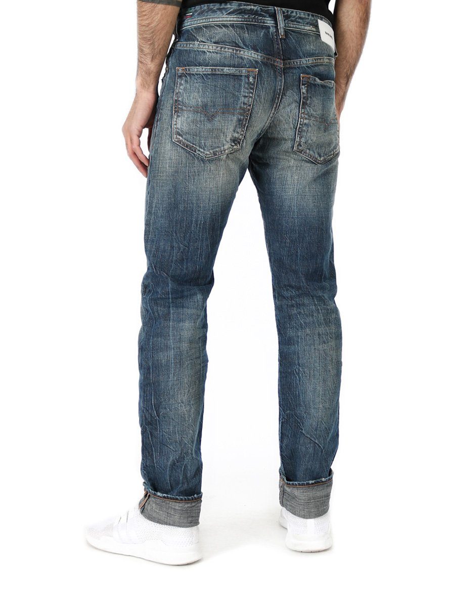 Herren Jeans Diesel Tapered-fit-Jeans Herren Supersoft Denim Hose - Buster 084WN