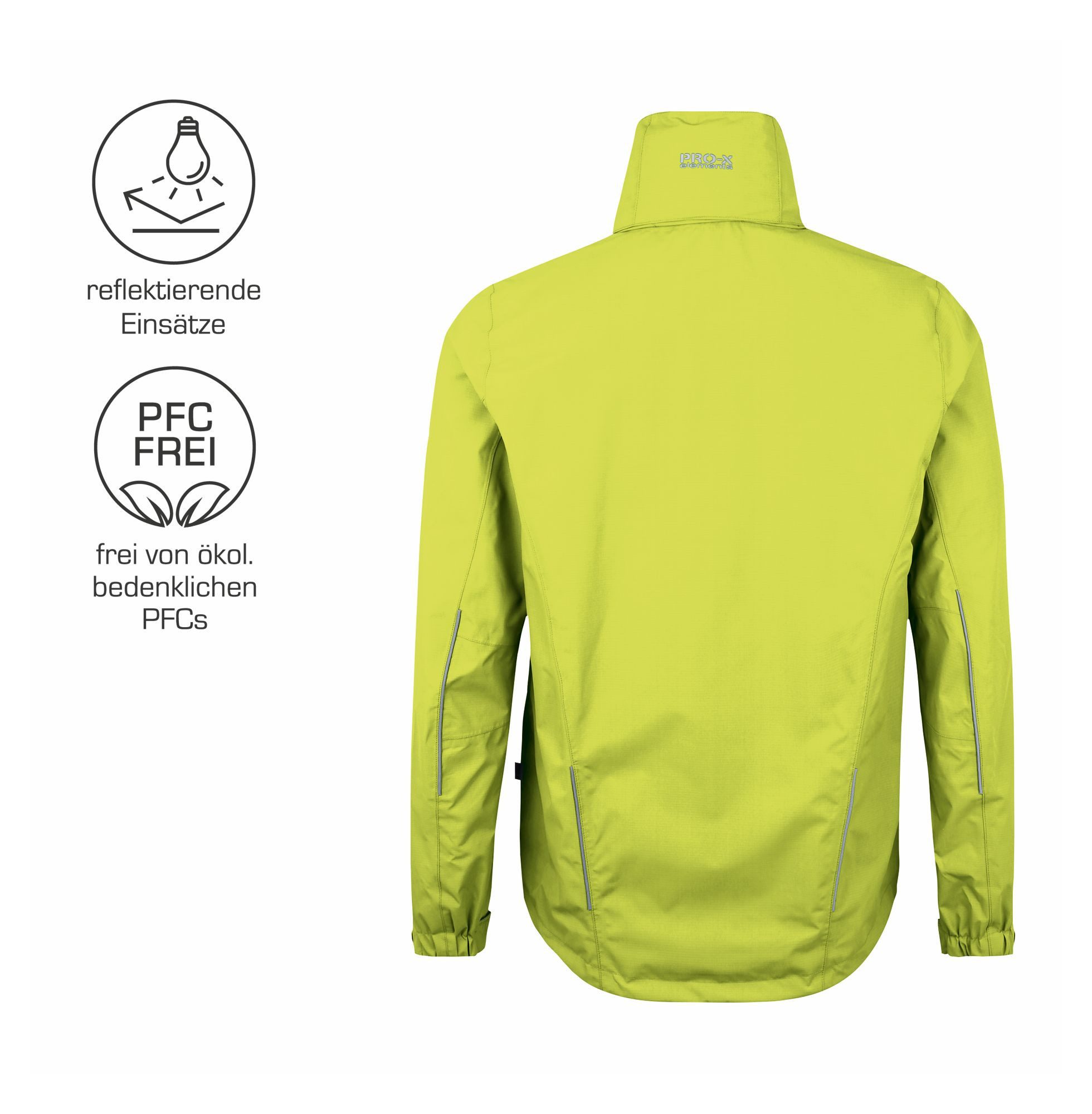 PRO-X ELEMENTS Fahrradjacke DEXTER atmungsaktiv, wasserdicht, winddicht, verschweißte Nähte Atmungsaktiv – Bild 4 von 4